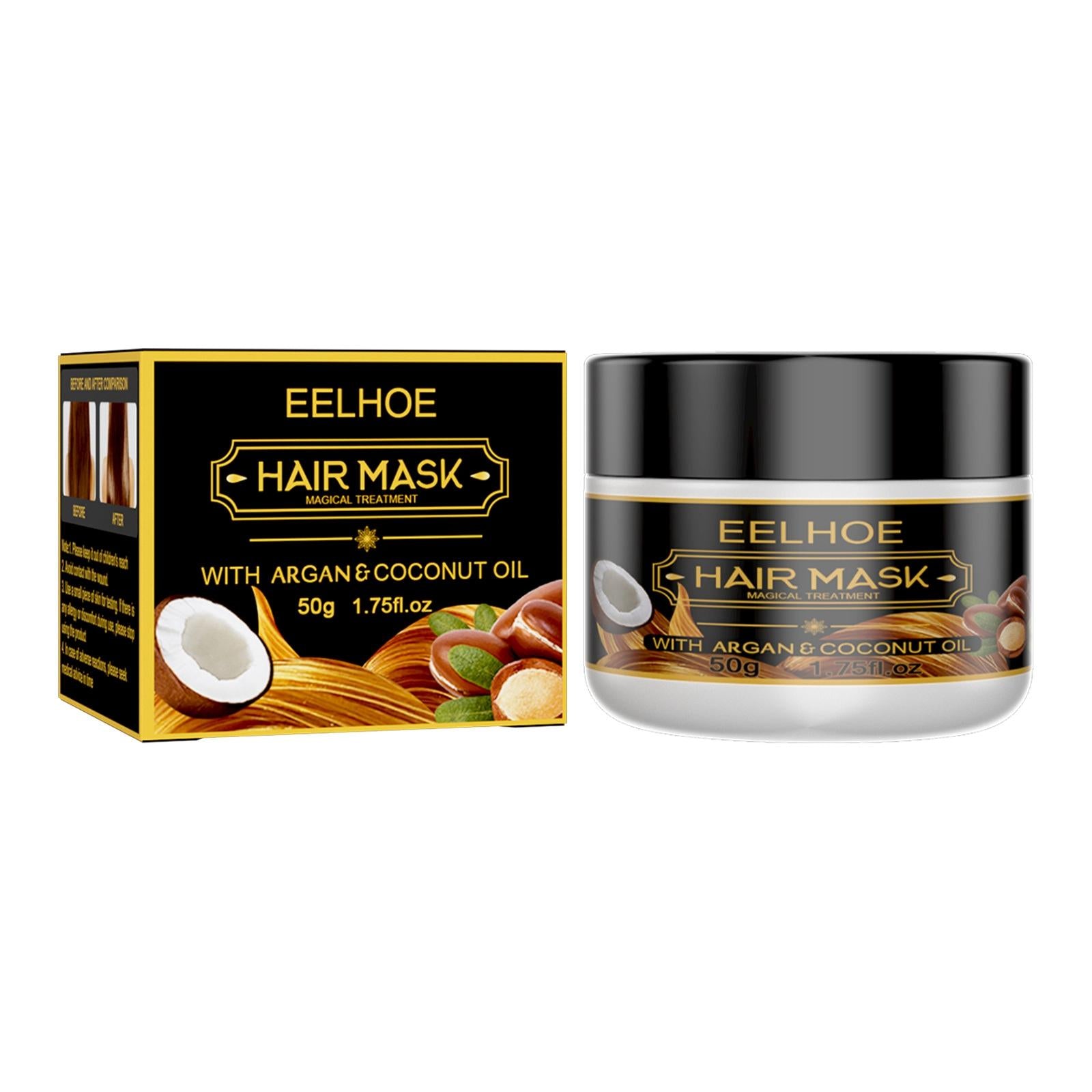 3xHair Mask Hair Repair Hydrating for Dry Damaged Hair 50g with color box