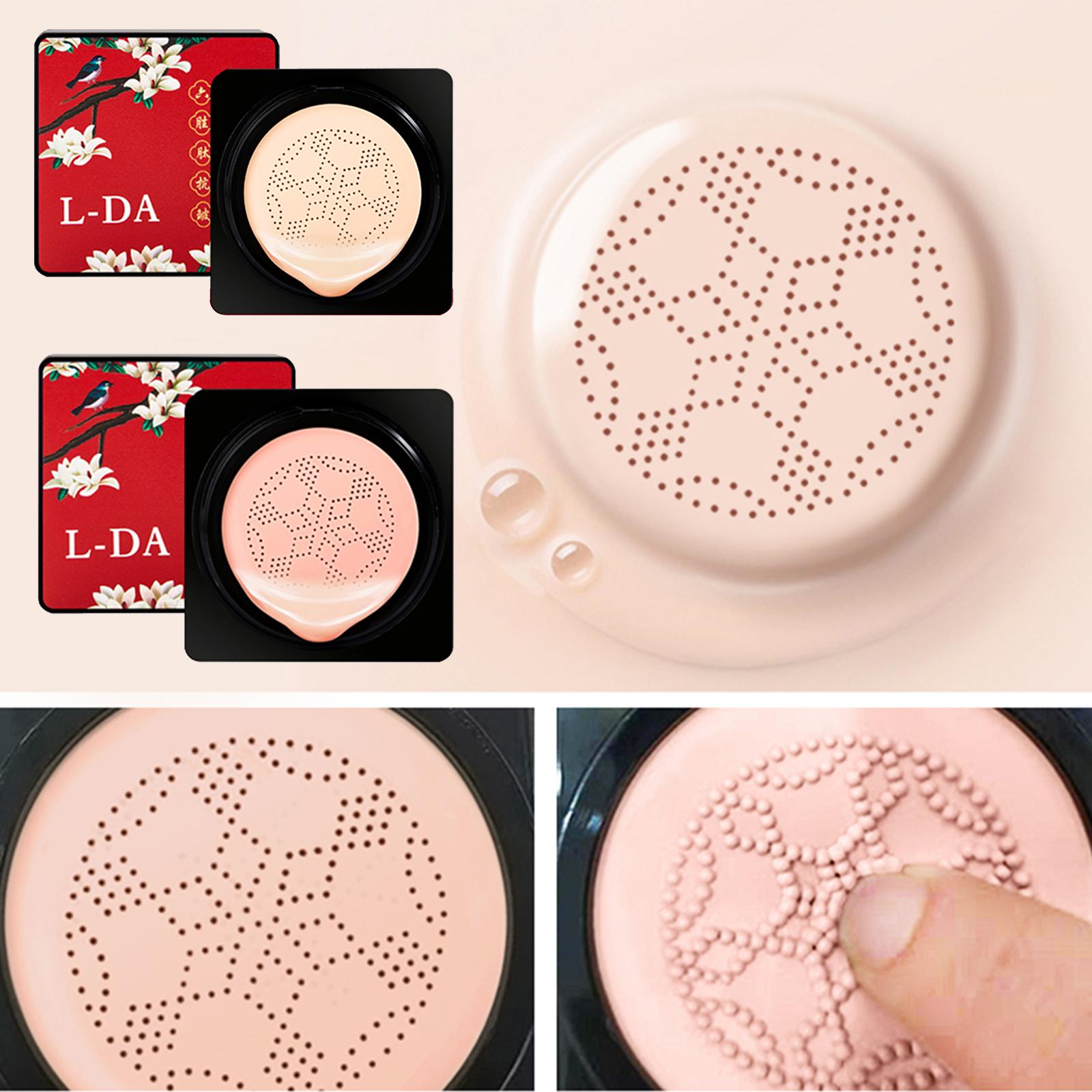 4xMushroom Head Air Cushion BB Cream Concealer Foundation Base Natural Color