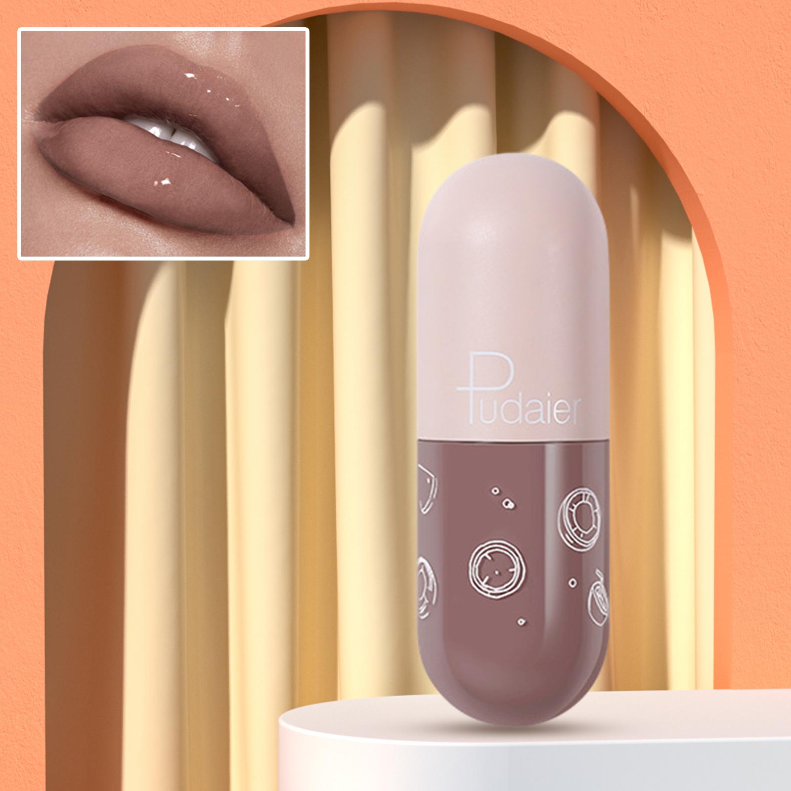 3xMini Capsule Lip Gloss Long Lasting Shine Moisturizer Lips Makeup Gift A