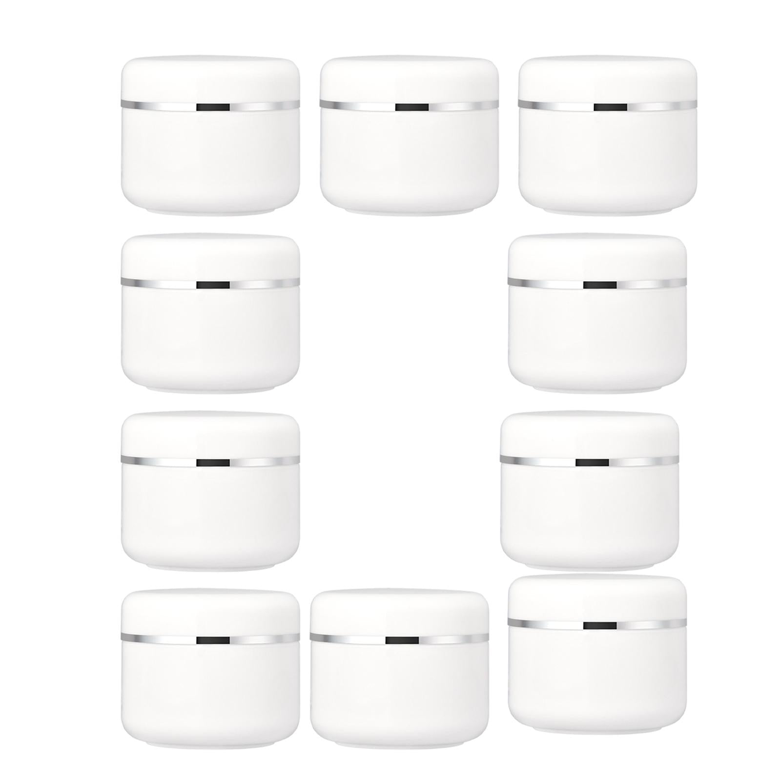 2x10x Mini Round Pot Jars Empty Containers Travel Toiletries Cosmetics 30g