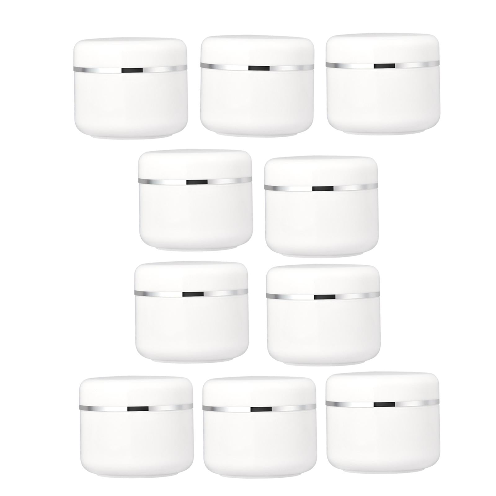 3x10x Mini Round Pot Jars Empty Containers Travel Toiletries Cosmetics 30g