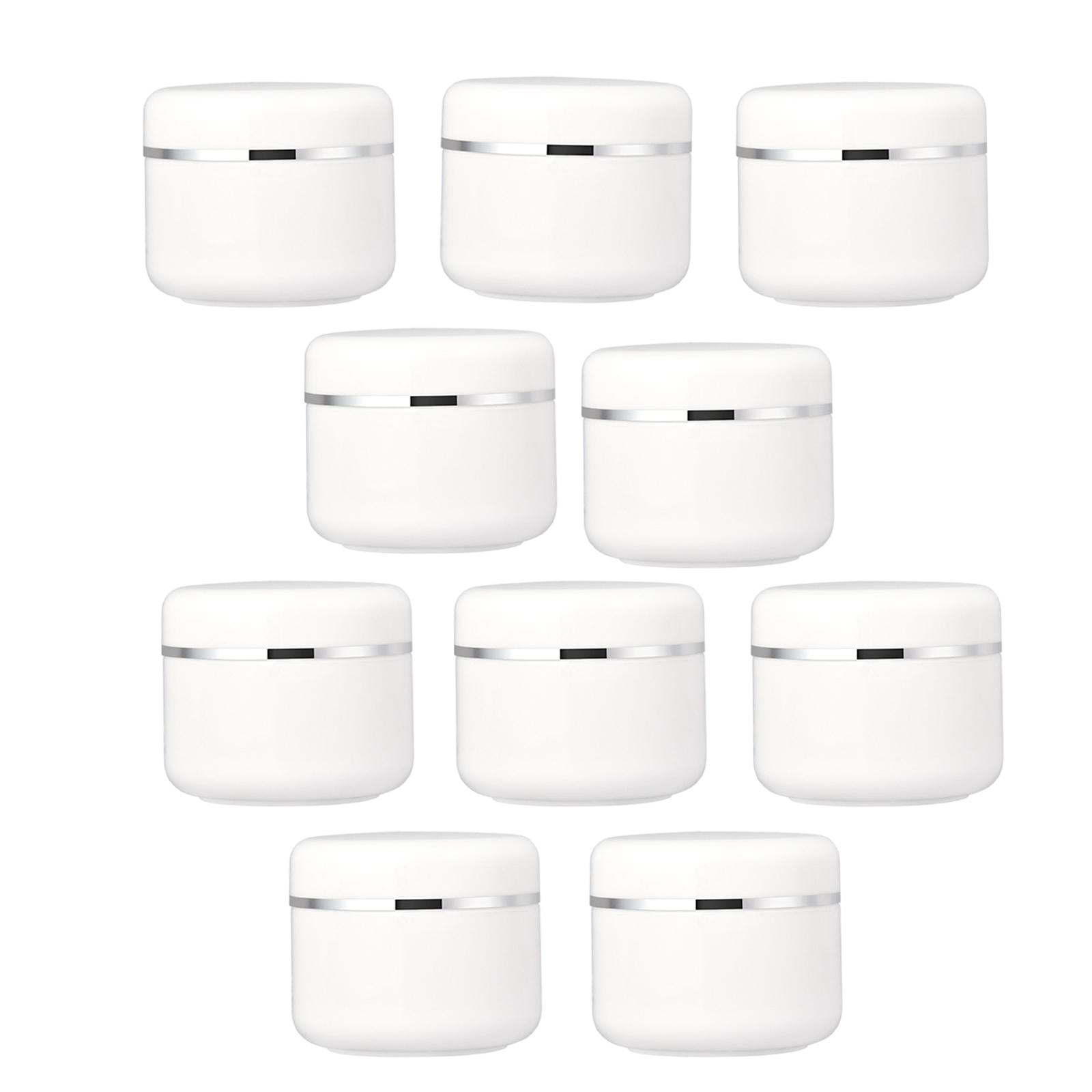 2x10x Mini Round Pot Jars Empty Containers Travel Toiletries Cosmetics 30g