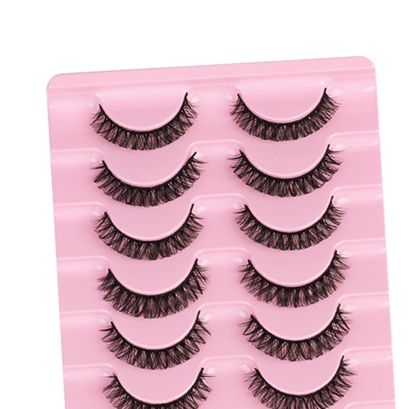 10 Pairs Russian Strip Lashes DD Curl Curly Eye Lashes Handmade B