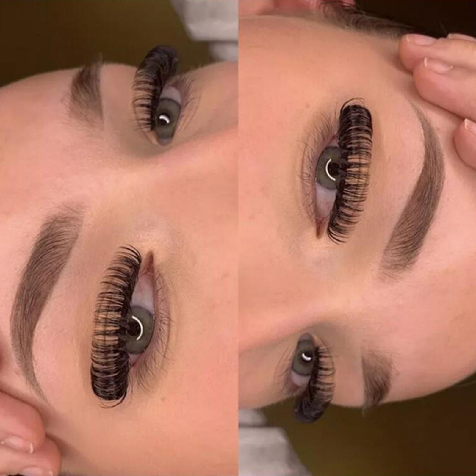 10 Pairs Russian Strip Lashes DD Curl Curly Eye Lashes Handmade C