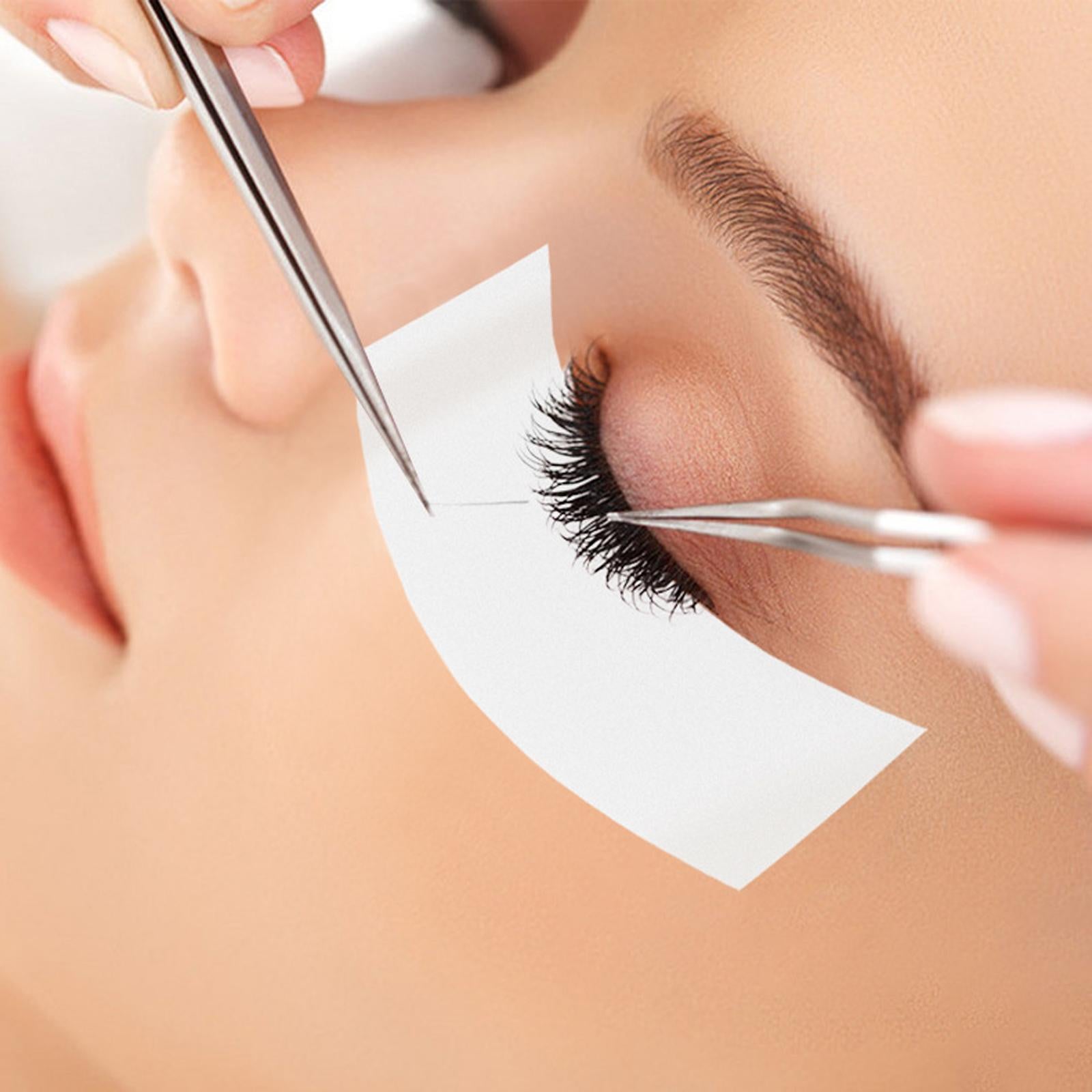 110x Eye Pads for Eyelash Extensions Pre Cut Makeup Tools for Home Use Women
