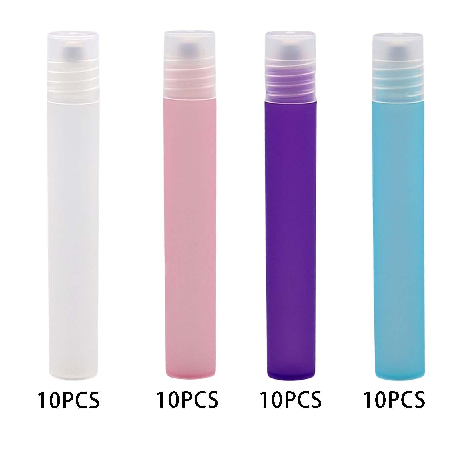 10 Count 10ml Plastic Essential Oil Roller Bottles Roll On White
