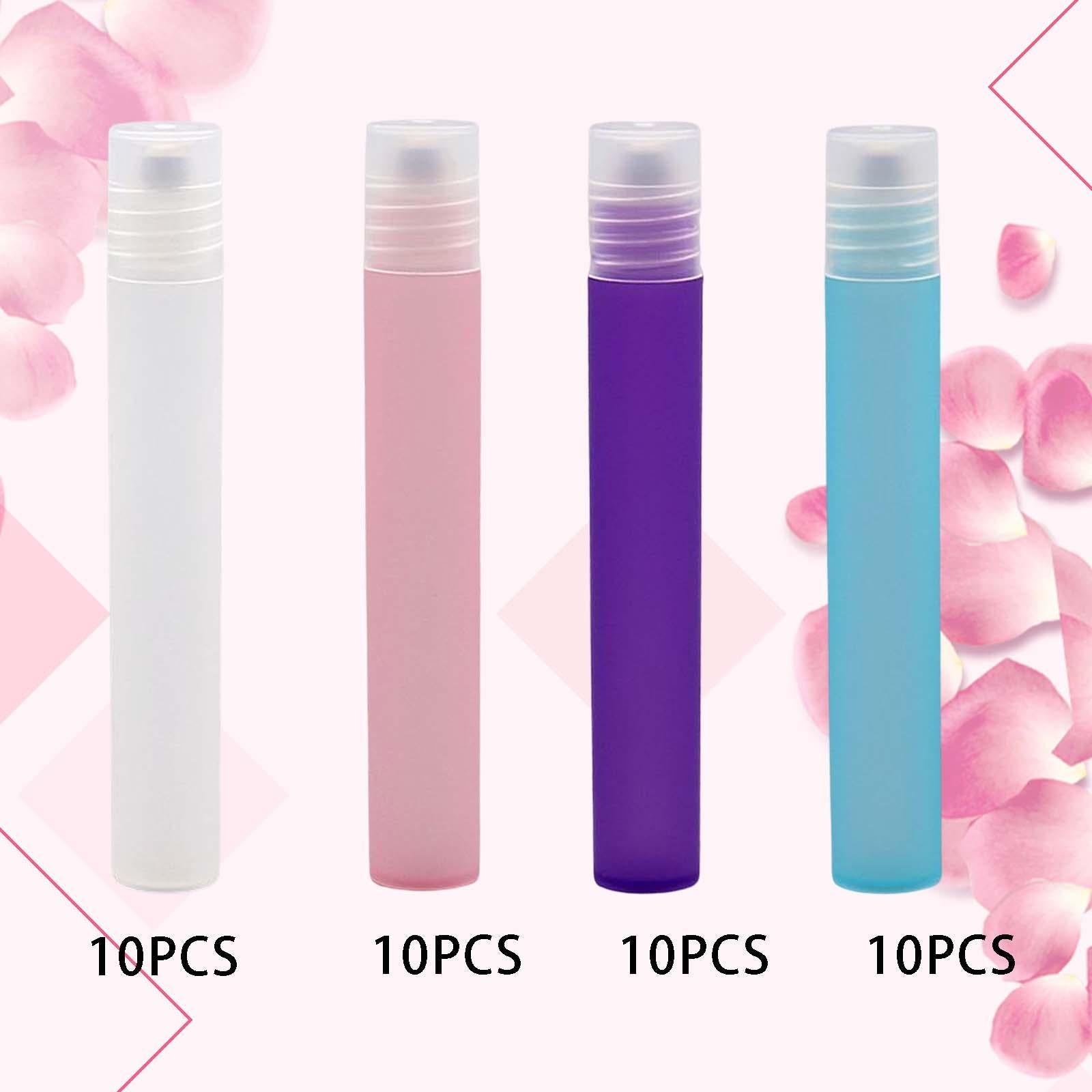 10 Count 10ml Plastic Essential Oil Roller Bottles Roll On White