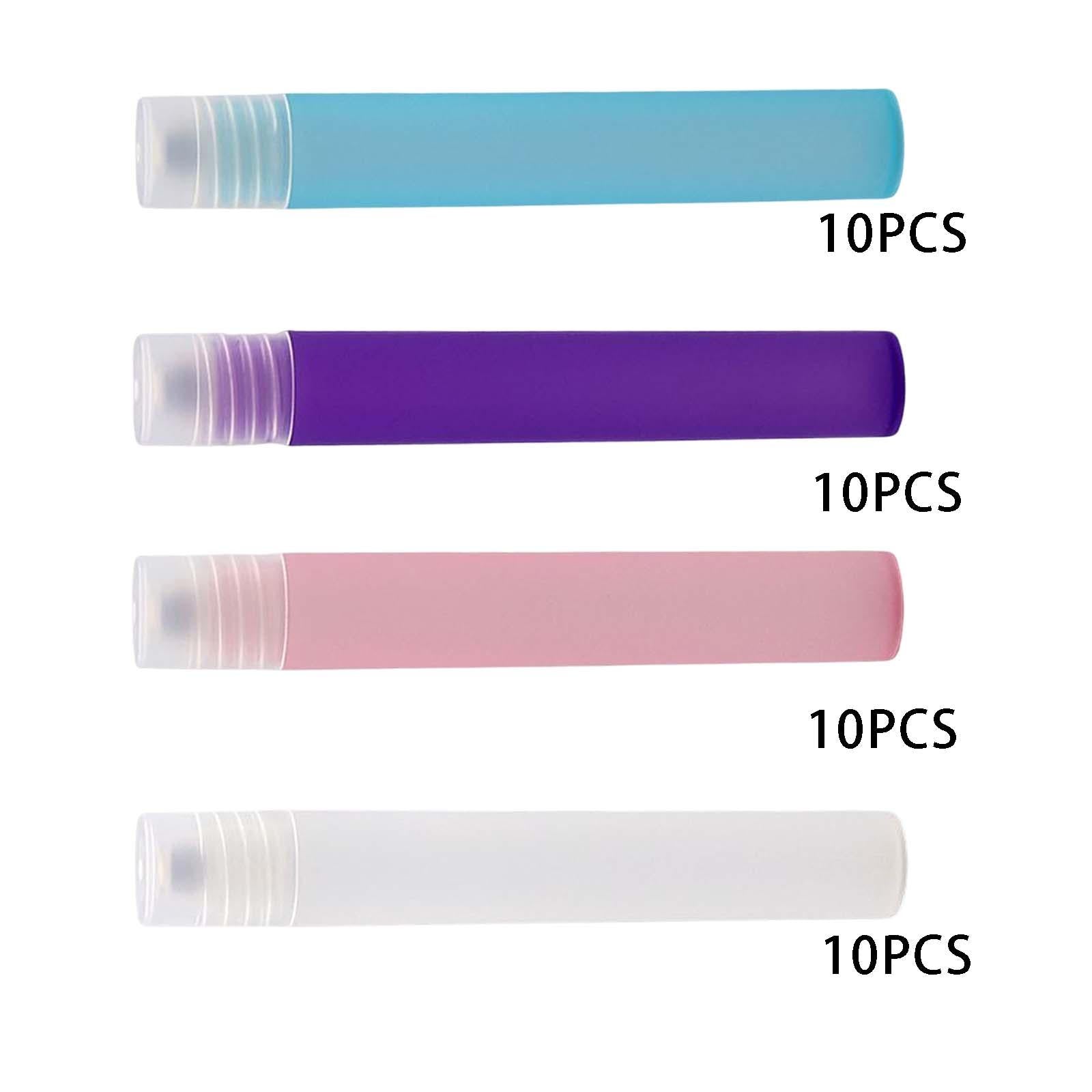 10 Count 10ml Plastic Essential Oil Roller Bottles Roll On White