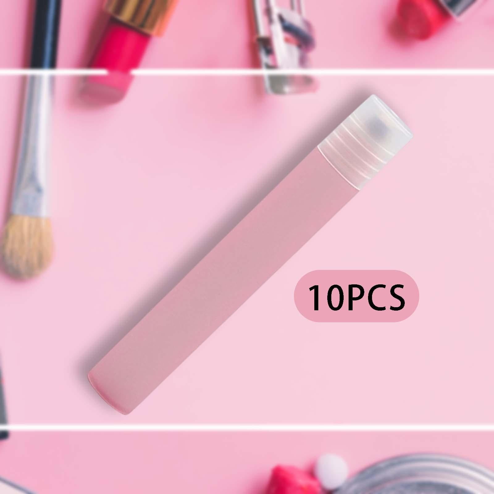 10 Count 10ml Plastic Essential Oil Roller Bottles Roll On Pink