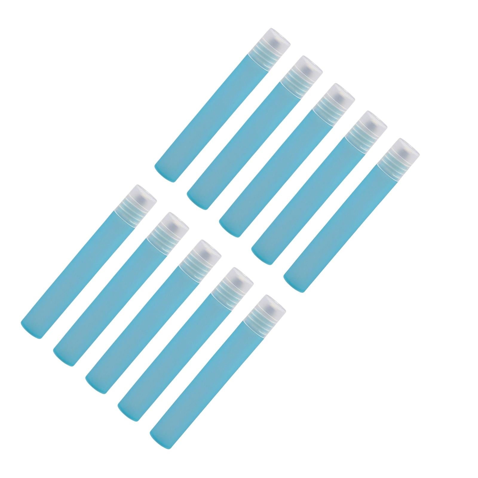 10 Count 10ml Plastic Essential Oil Roller Bottles Roll On Blue