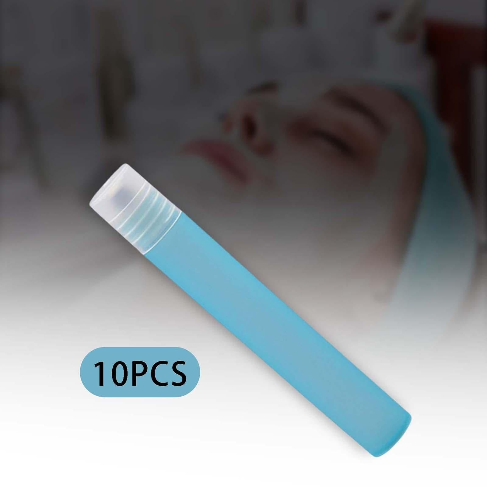 10 Count 10ml Plastic Essential Oil Roller Bottles Roll On Blue