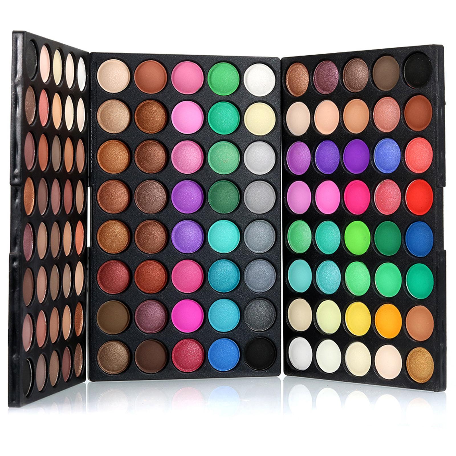 120 Colors Eyeshadow Palette with Brushes Long Lasting Eye Makeup Gift