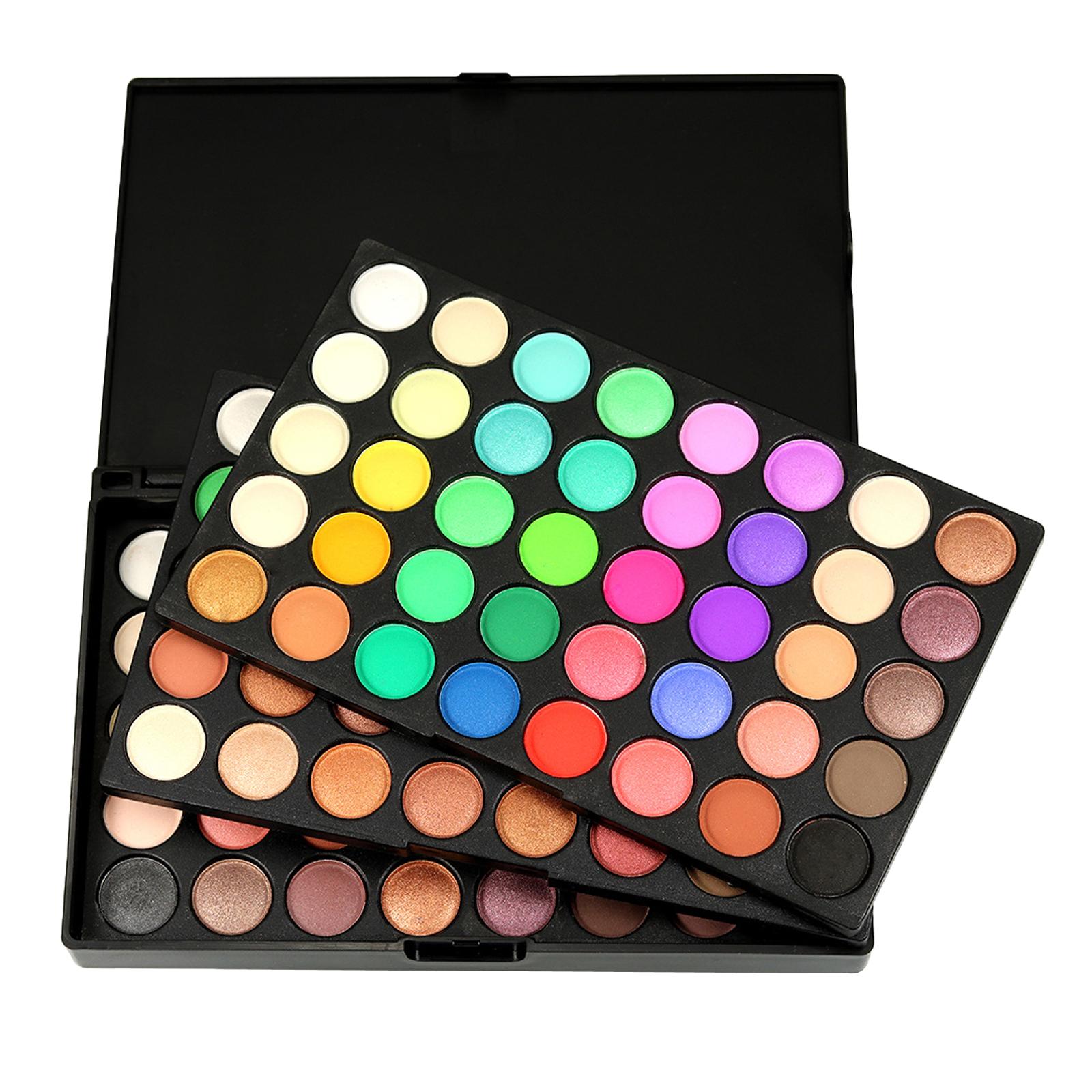 120 Colors Eyeshadow Palette with Brushes Long Lasting Eye Makeup Gift