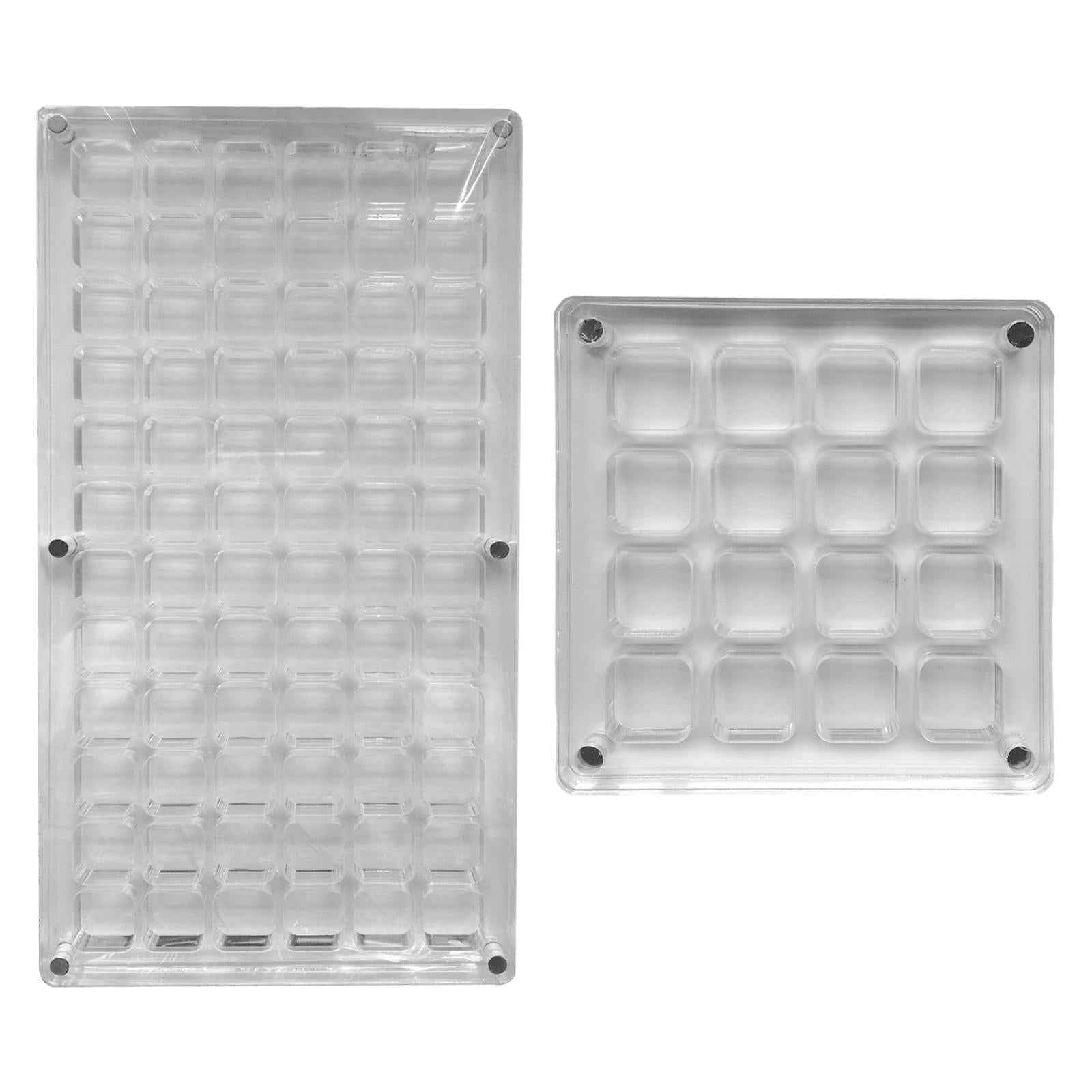 Acrylic Nail Art Transparent Storage Box Moistureproof for Nail Art Bead 72 Grids