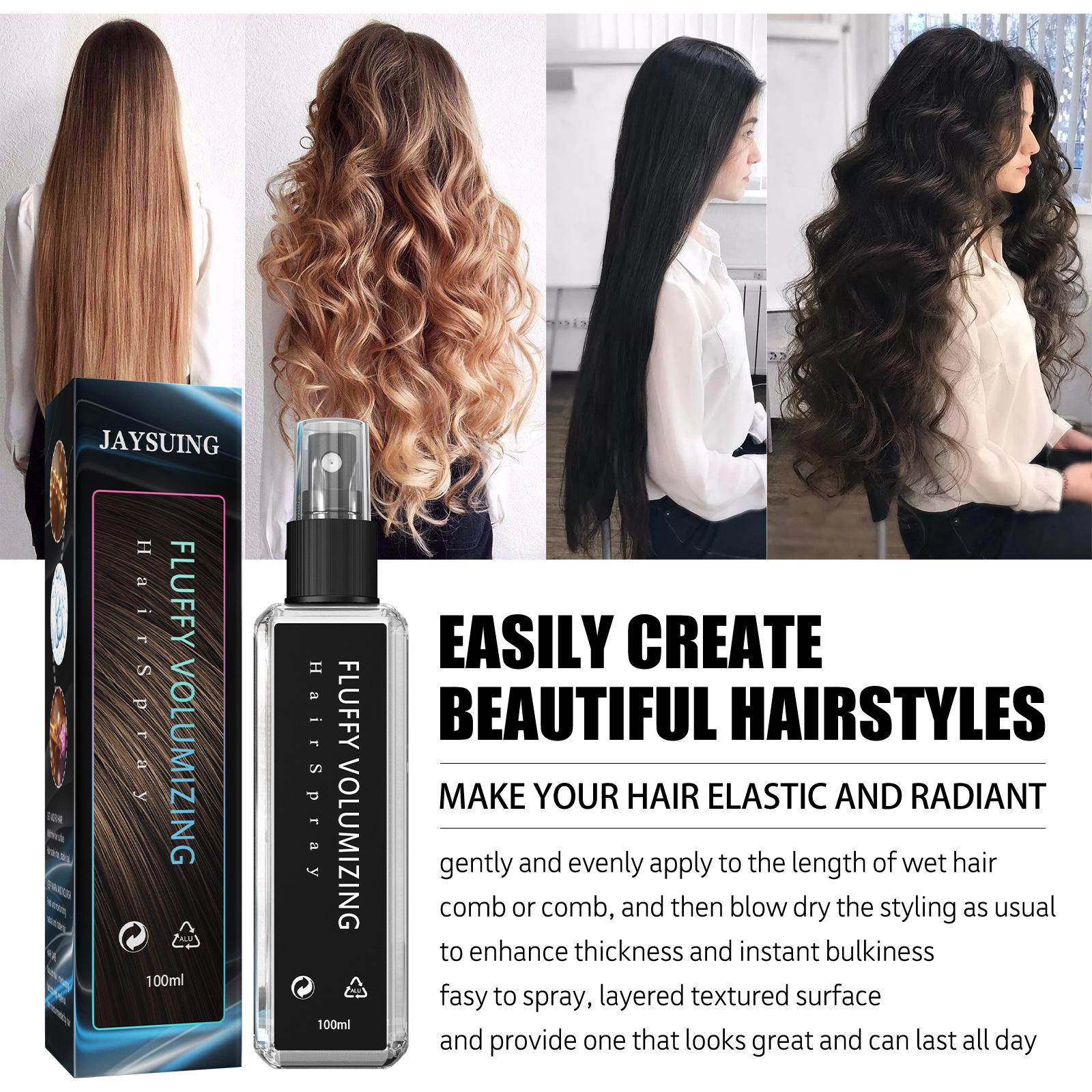 2x Volumizing Hair Spray 100ml Instant Beauty Makes Hair Easier to Style