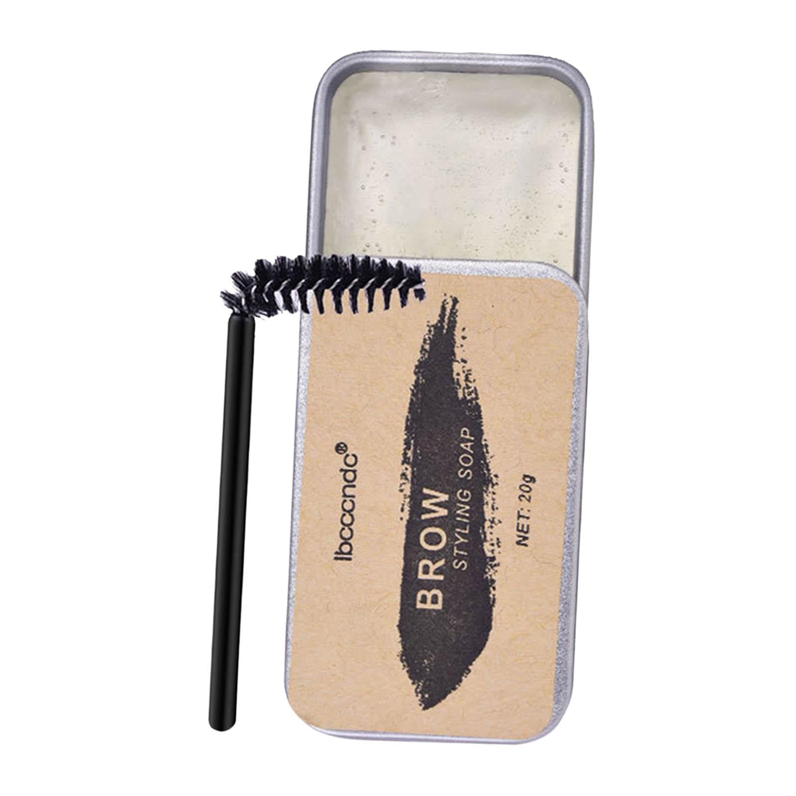 3x20G W/ Brush Natural Kit Long Lasting Eyebrow Soap Wax for Beauty Women