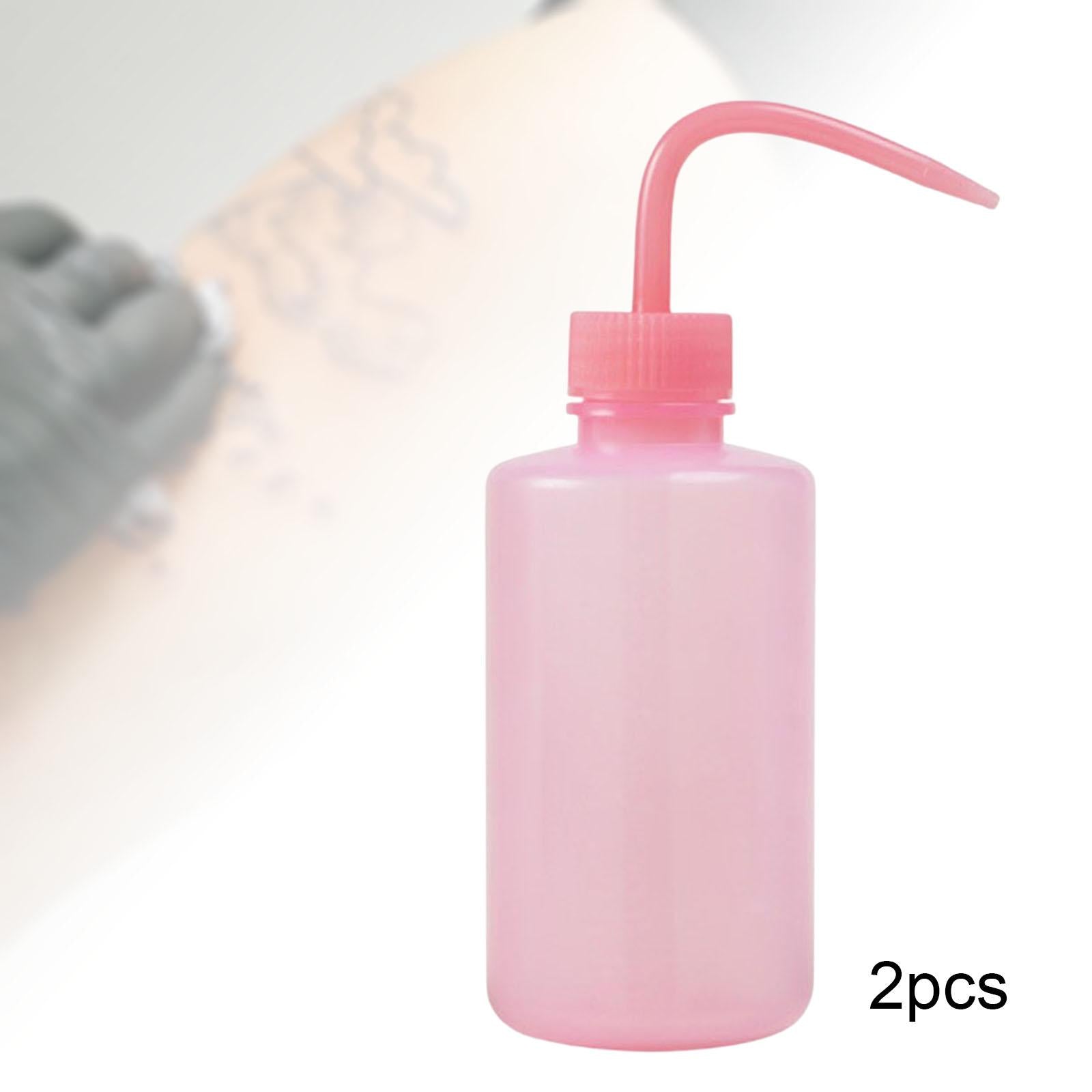 4x2x Wash Bottle Diffuser Squirt Squeeze Bottle Twist Top Caps Soap Wash Pink 250ML