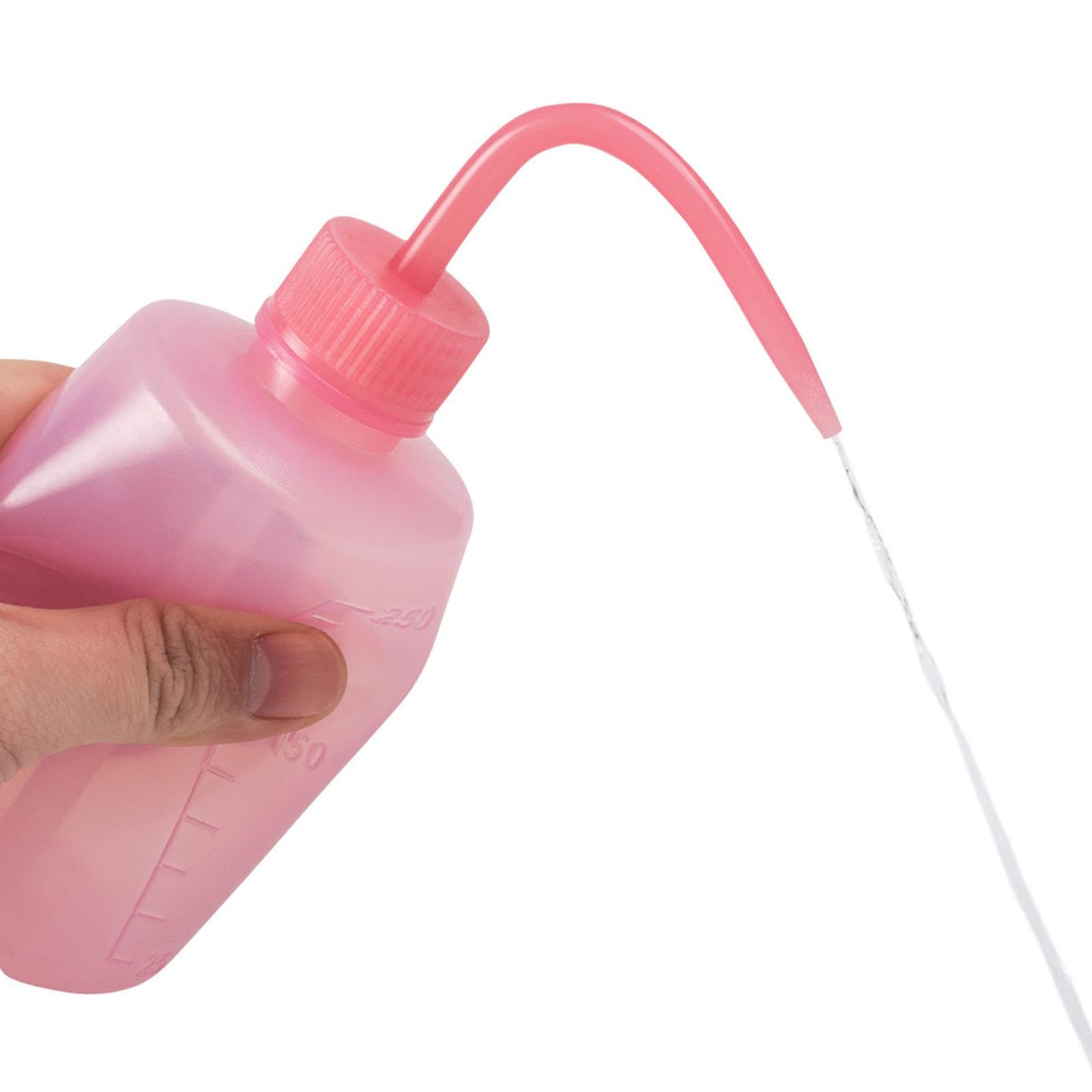 4x2x Wash Bottle Diffuser Squirt Squeeze Bottle Twist Top Caps Soap Wash Pink 250ML