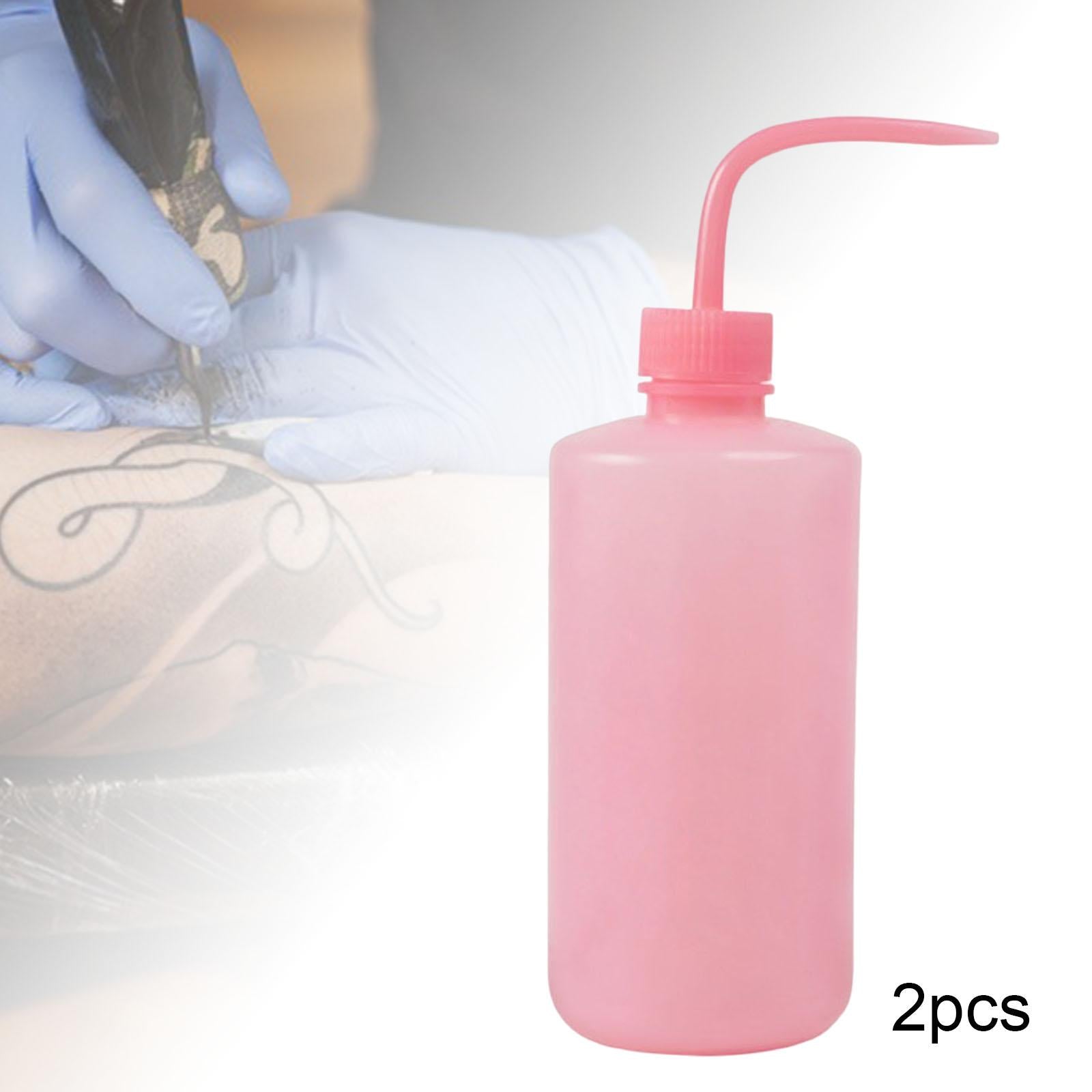 4x2x Wash Bottle Diffuser Squirt Squeeze Bottle Twist Top Caps Soap Wash Pink 500ML