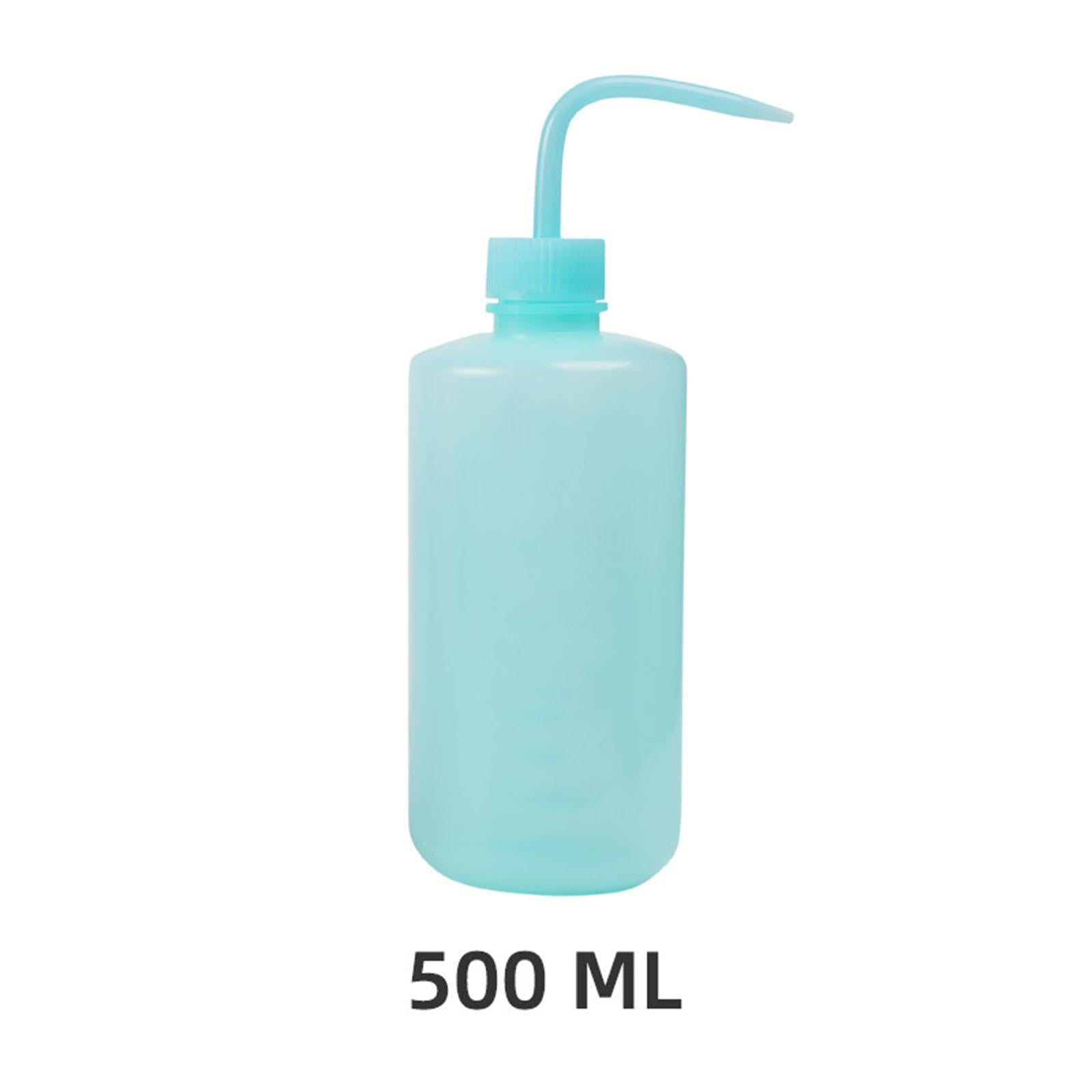 2x2x Wash Bottle Diffuser Squirt Squeeze Bottle Twist Top Caps Soap Wash Blue 500ML