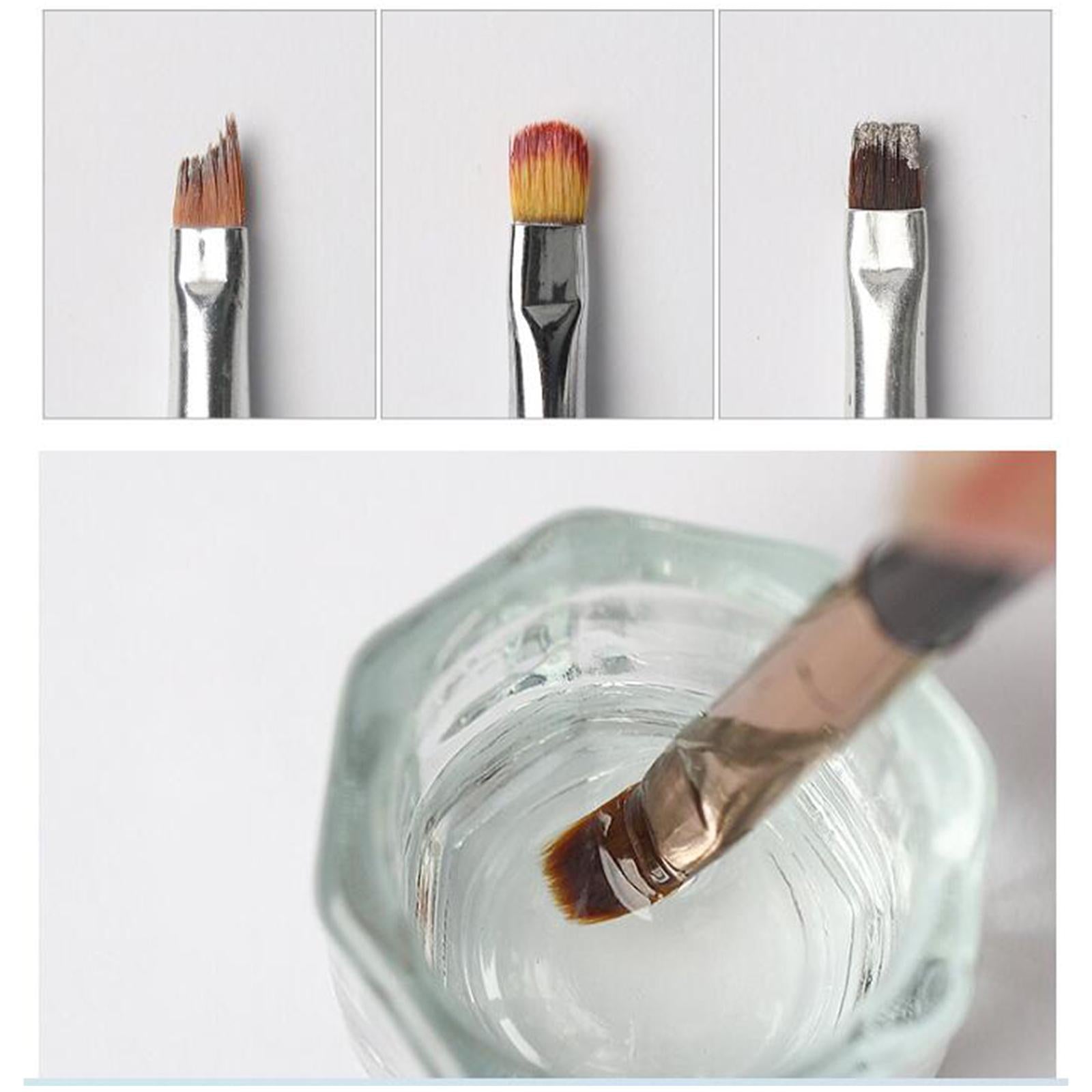 3xNail Brush Cleaner Restorer Cleaning solution for Art Tools Oils Debris