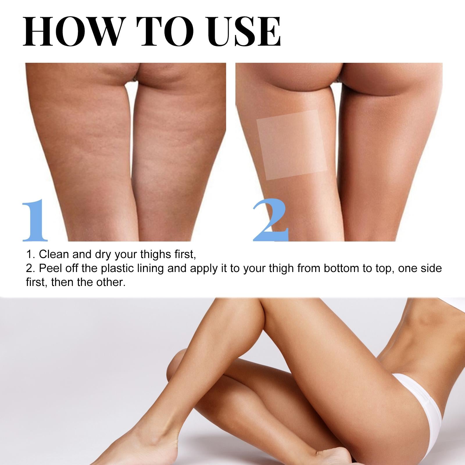 2x10Pcs Thigh Lift Tape Instantly Lift Smooths Wrinkles Anti Chafing