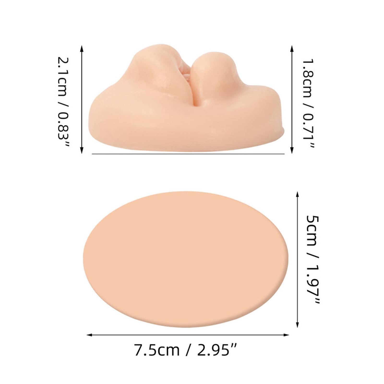 4x3D Silicone Lip Practice Skin Multipurpose for Beginners Piercing Practice