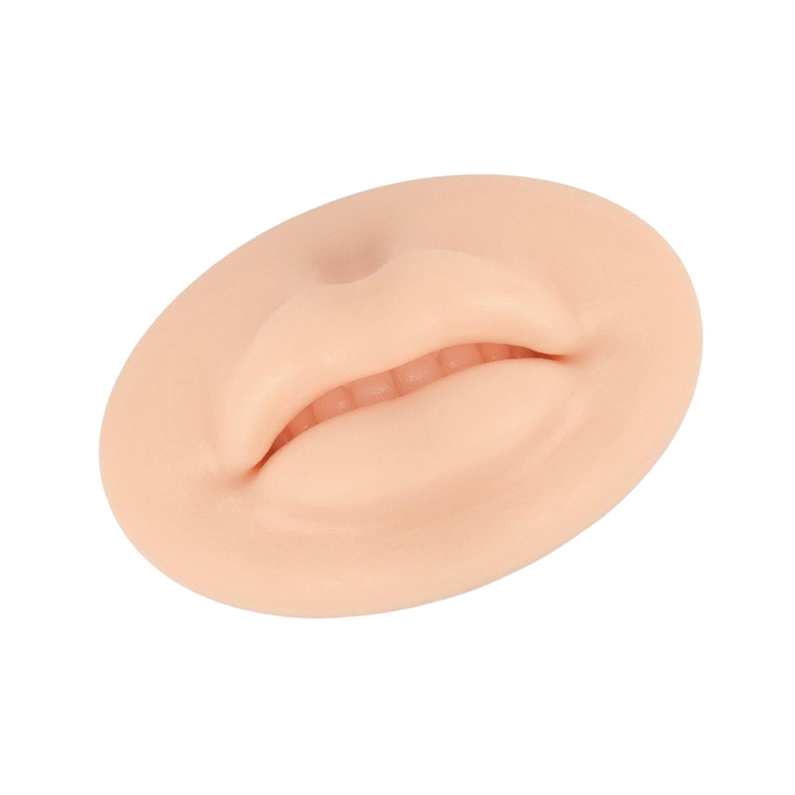 3x3D Silicone Lip Practice Skin Multipurpose for Beginners Piercing Practice