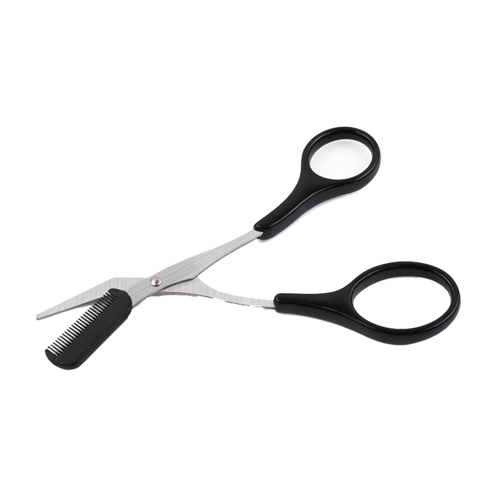 3xEyebrow Scissor with Comb Unisex Scissors for Makeup Cosmetic Grooming A