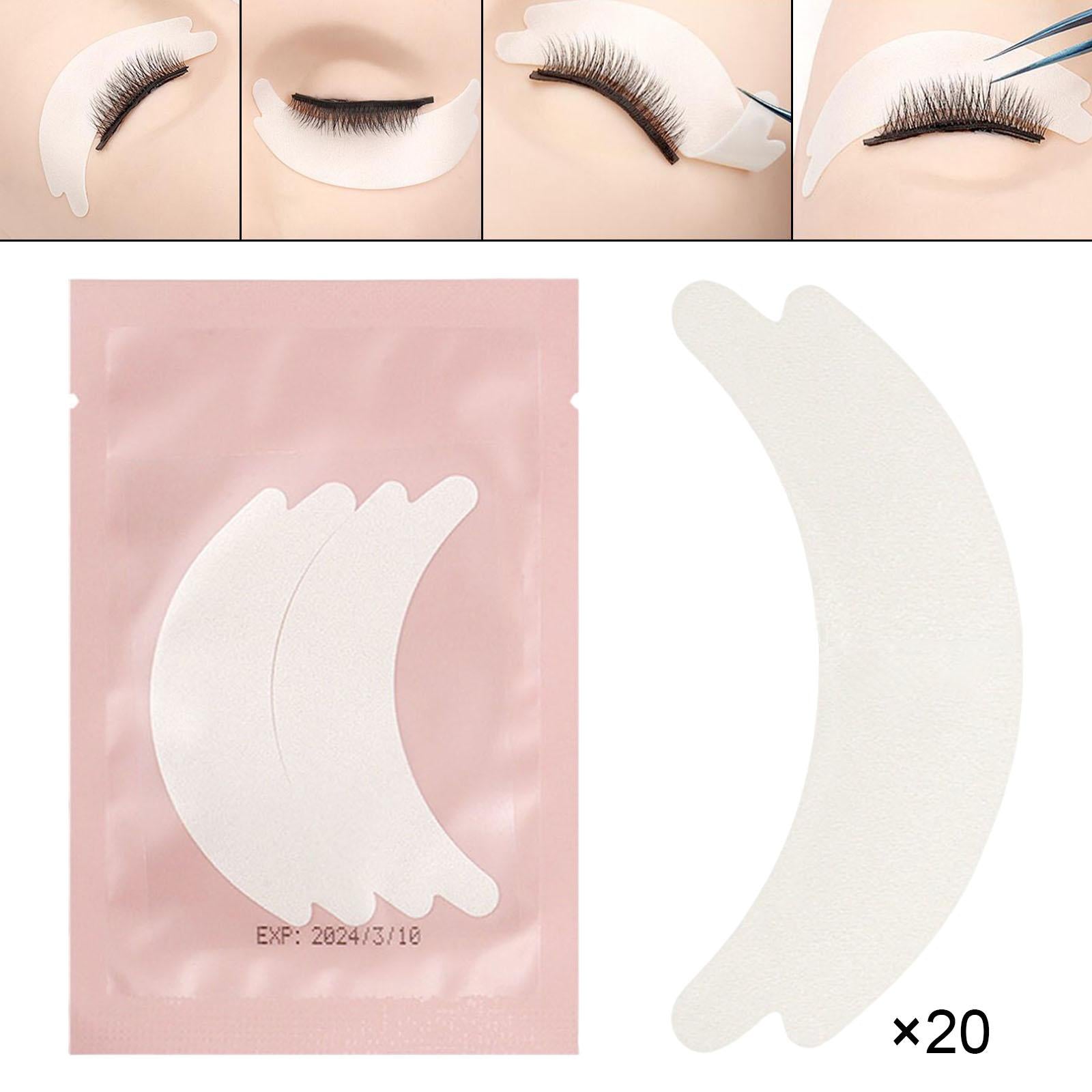 20 Pieces Premium Lash extension Under Eye Pads Eye Mask beauty Pink
