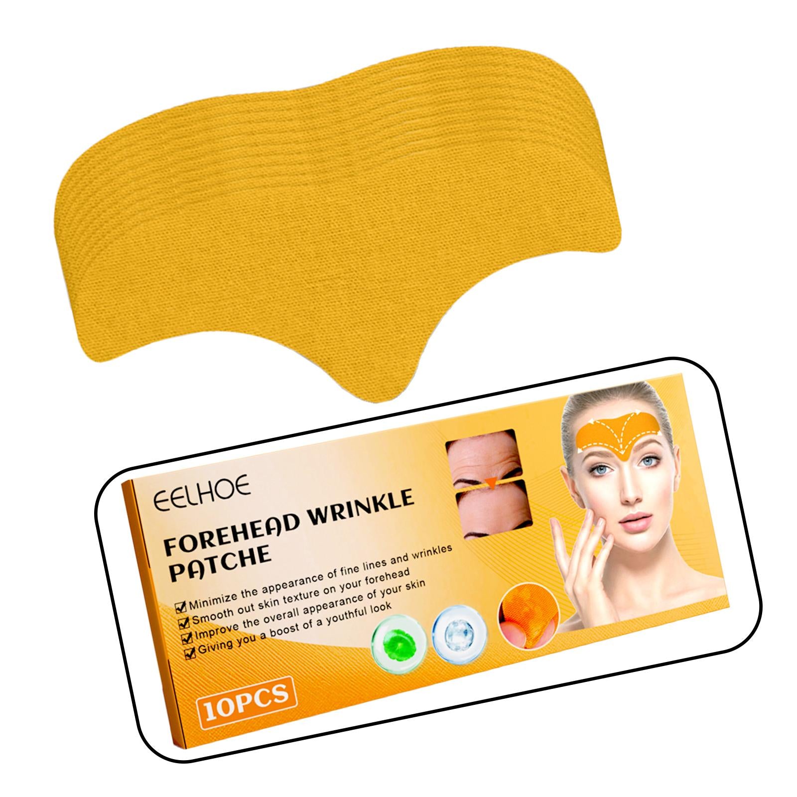 3xFacial Wrinkle Removing Strips Patch Box of 10Pcs Comfortable Easy Use