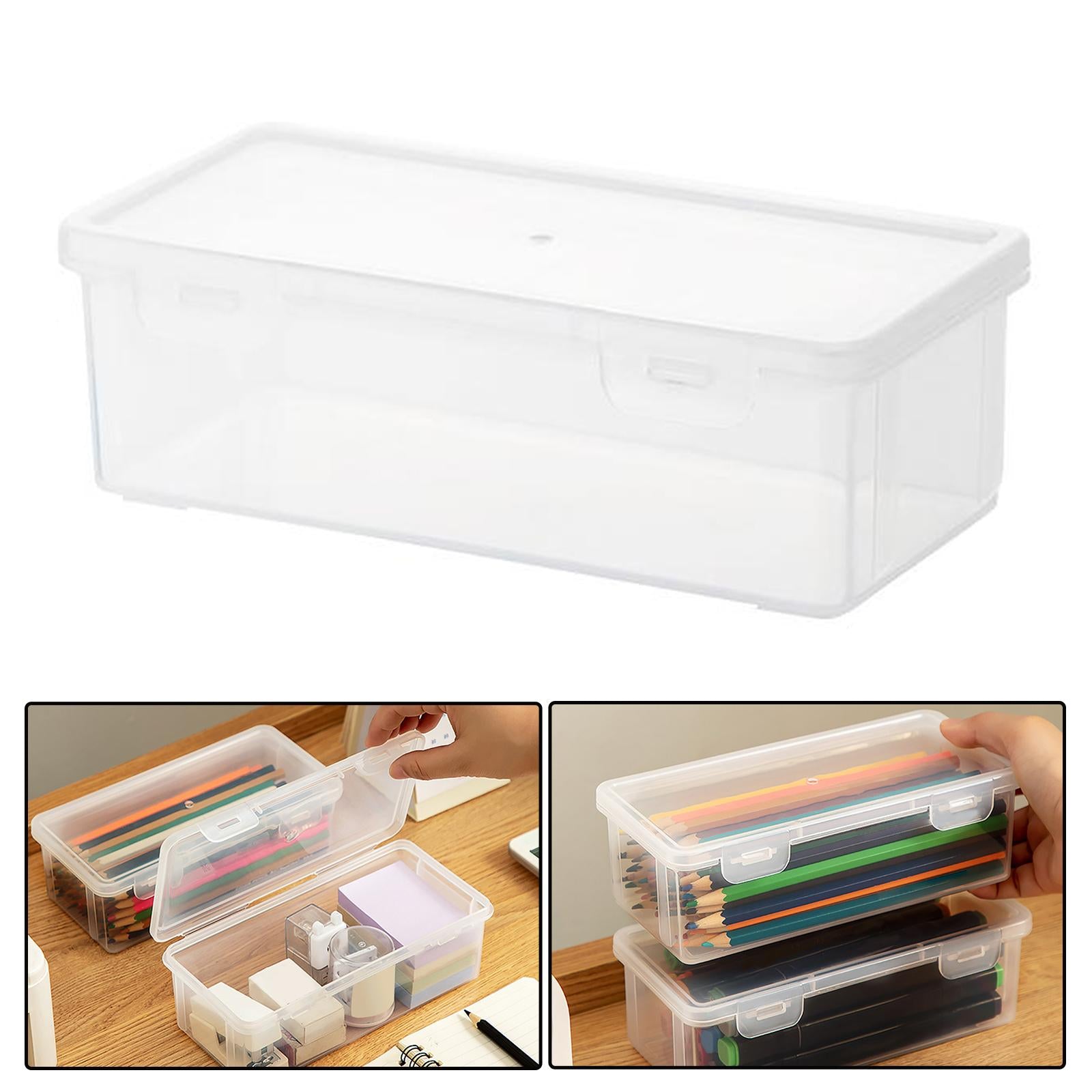 4xDesktop Storage Box Portable Stackable for Sundires Sticky Notes Stationery