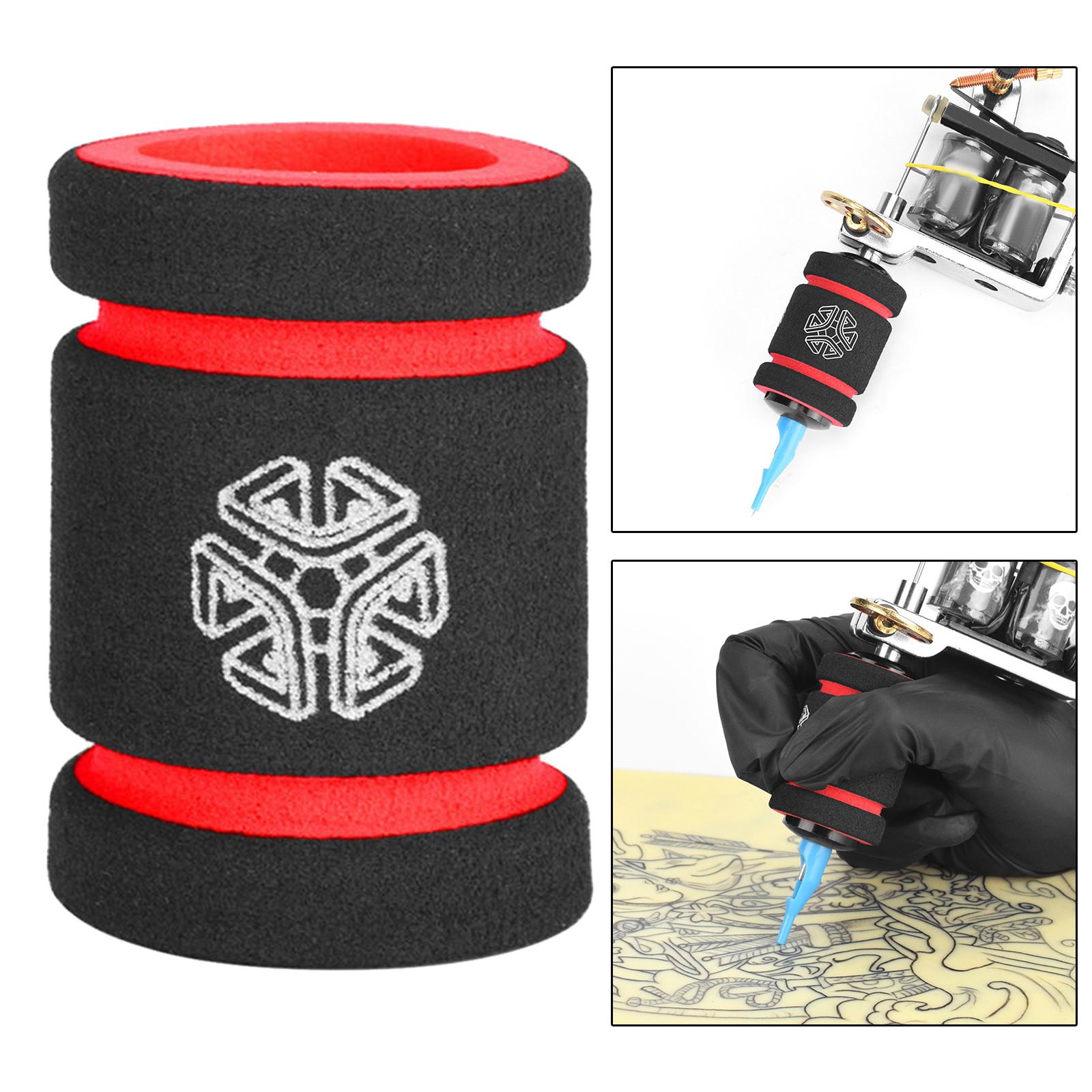 2x22mm Tattoo Grip Cover for 1inch Tattoo Tube Grips Wrap Tattoo Pen Cover Red