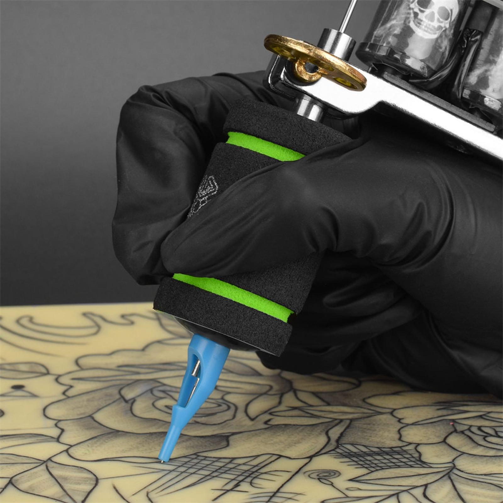 3x22mm Tattoo Grip Cover for 1inch Tattoo Tube Grips Wrap Tattoo Pen Cover Green