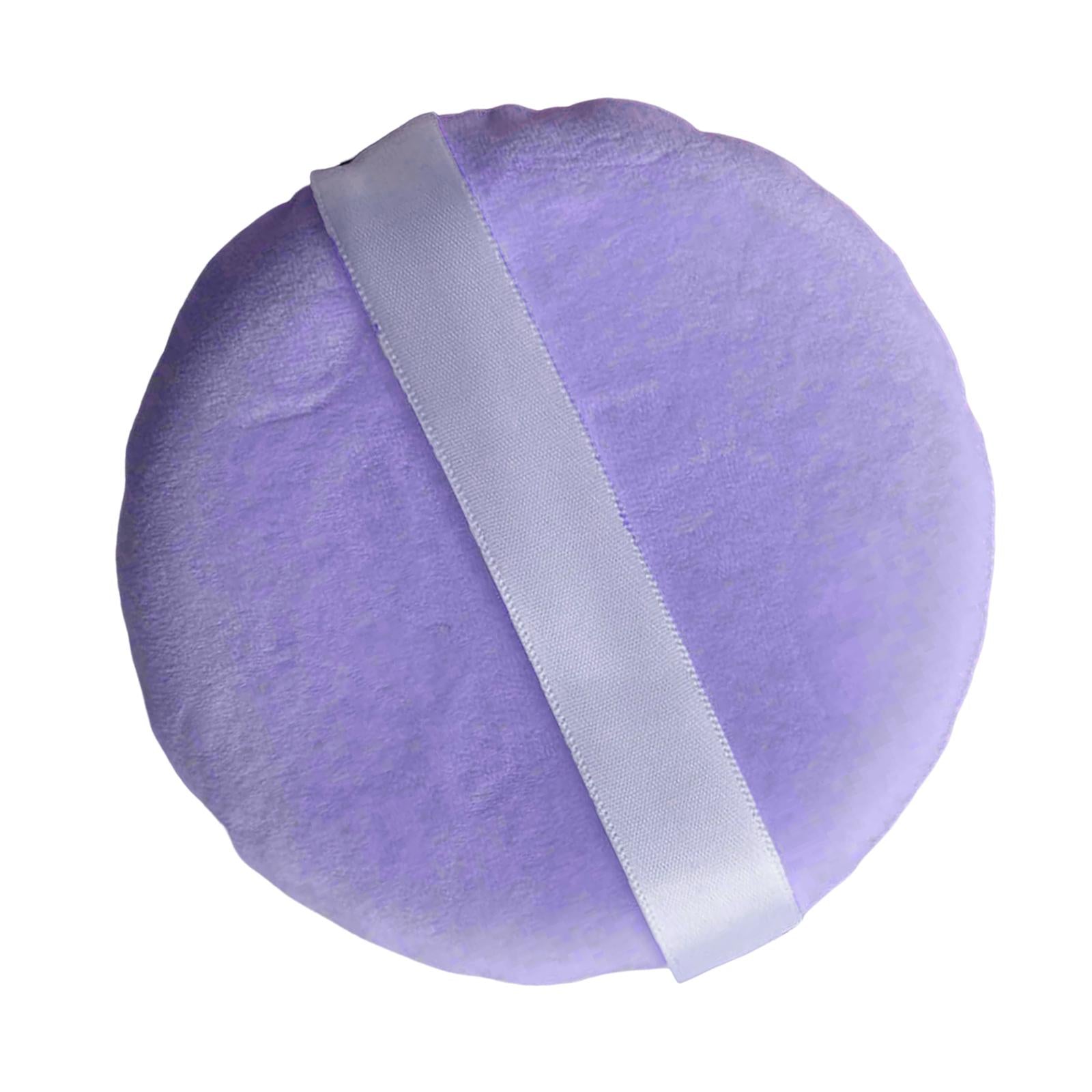 2xMakeup Setting Tool Makeup Puff Large Soft Round for Women Make up Purple