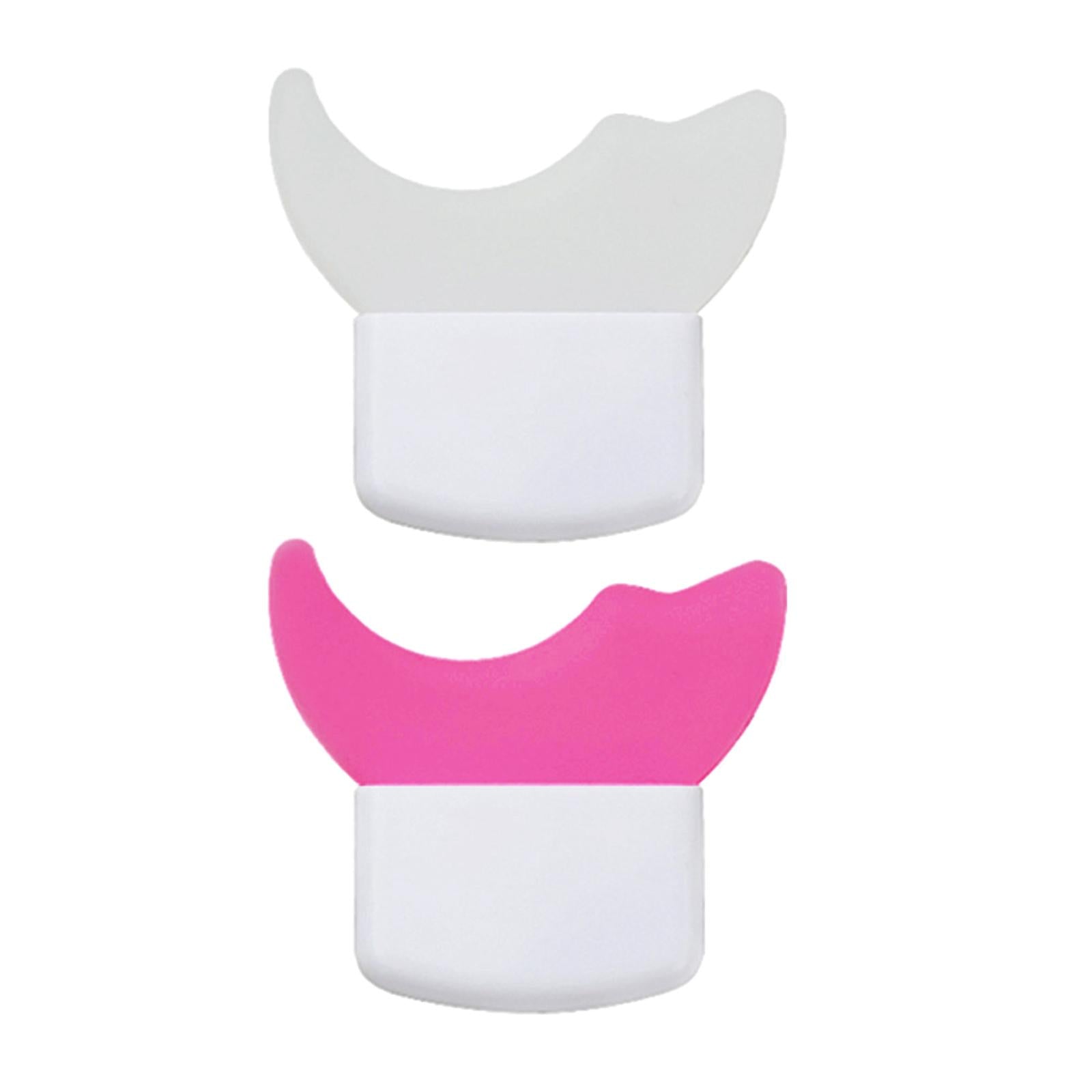 2xMultifunctional Eye Makeup Aids for Makeup Eyelash Grooming Comb Women White