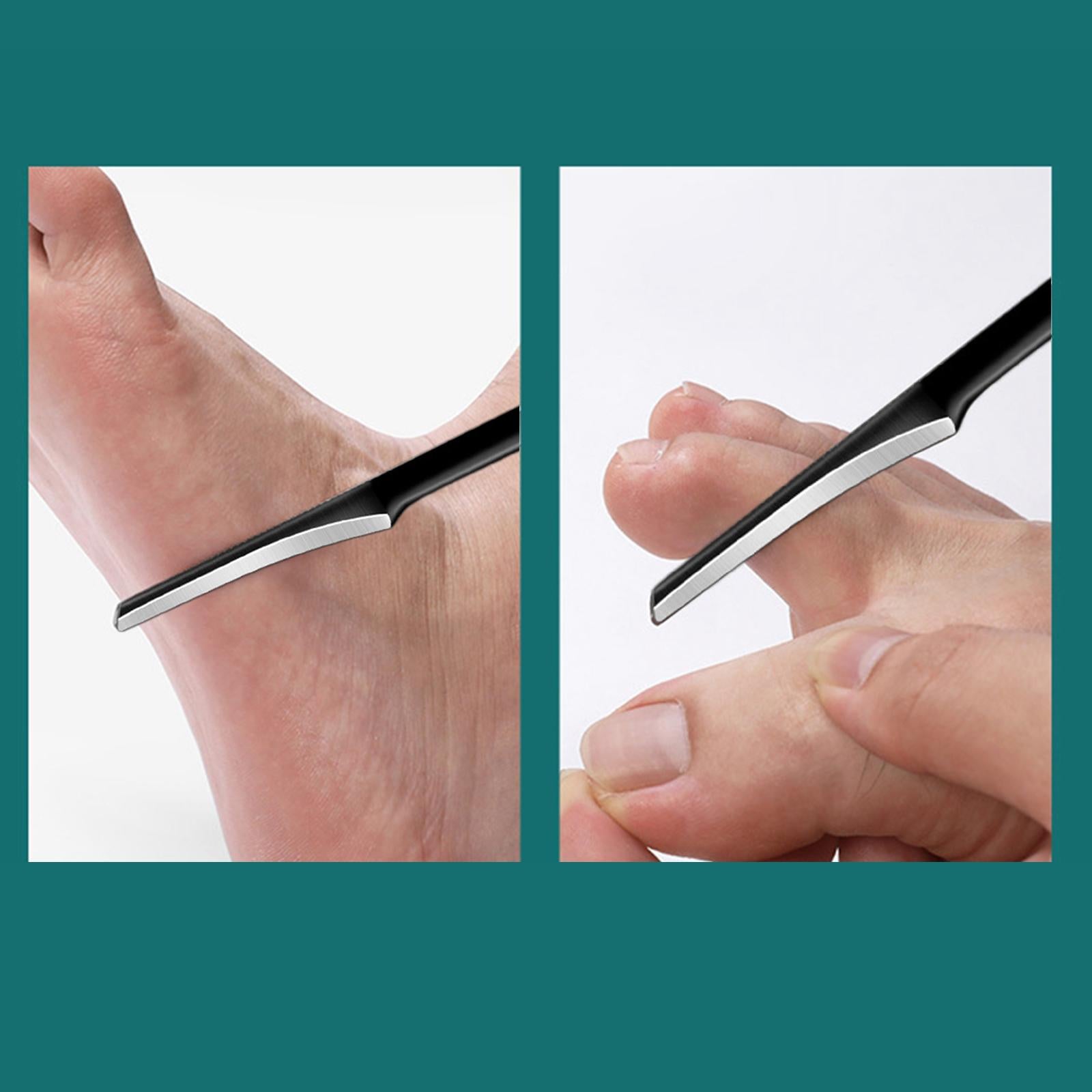 4xPedicure Knife Dead Skin Corn Foot Callus Remover Foot Scrubber foot Pedicure Black 1Pcs