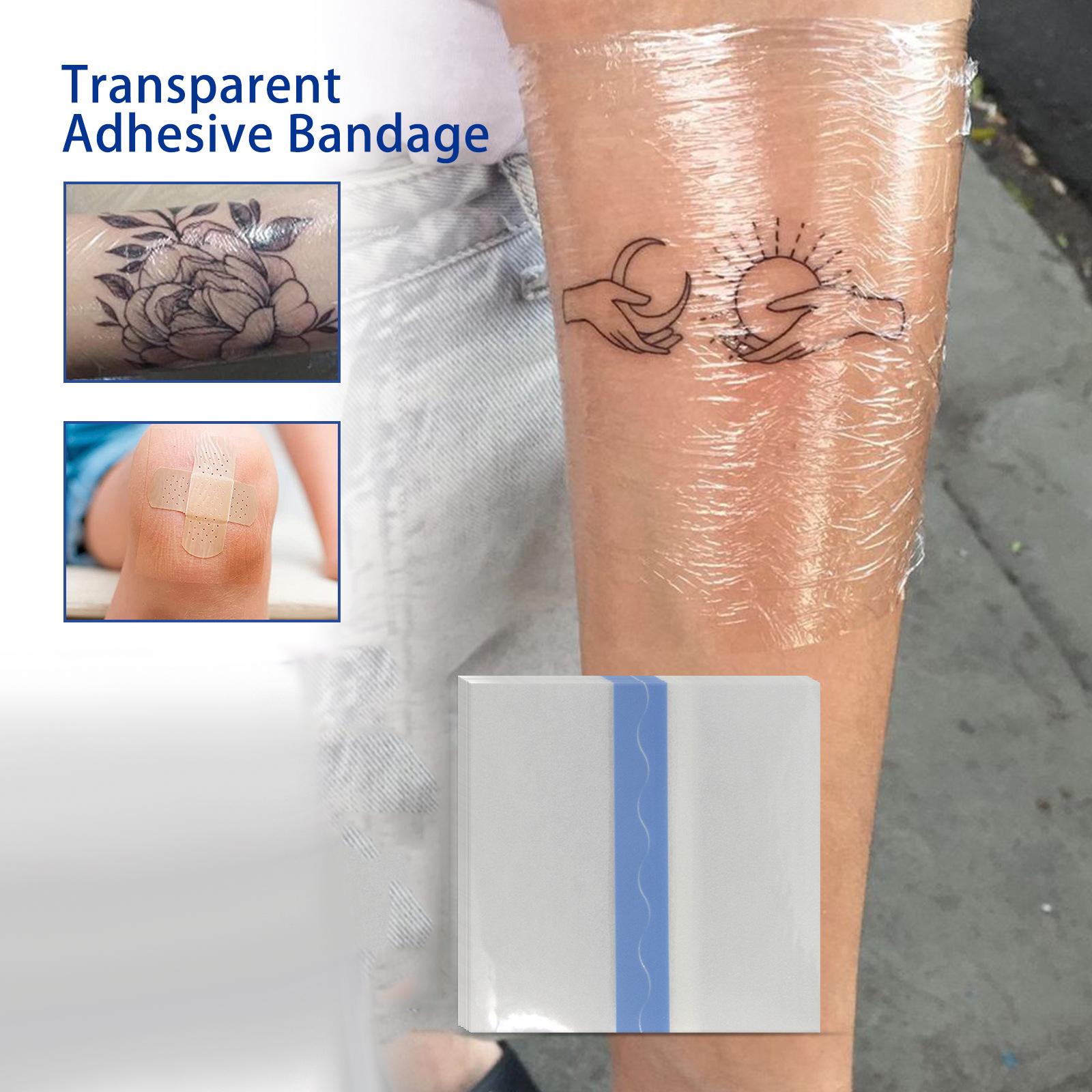 3x10 Sheets Transparent Adhesive Bandage Waterproof for Tattoo Skin Protection