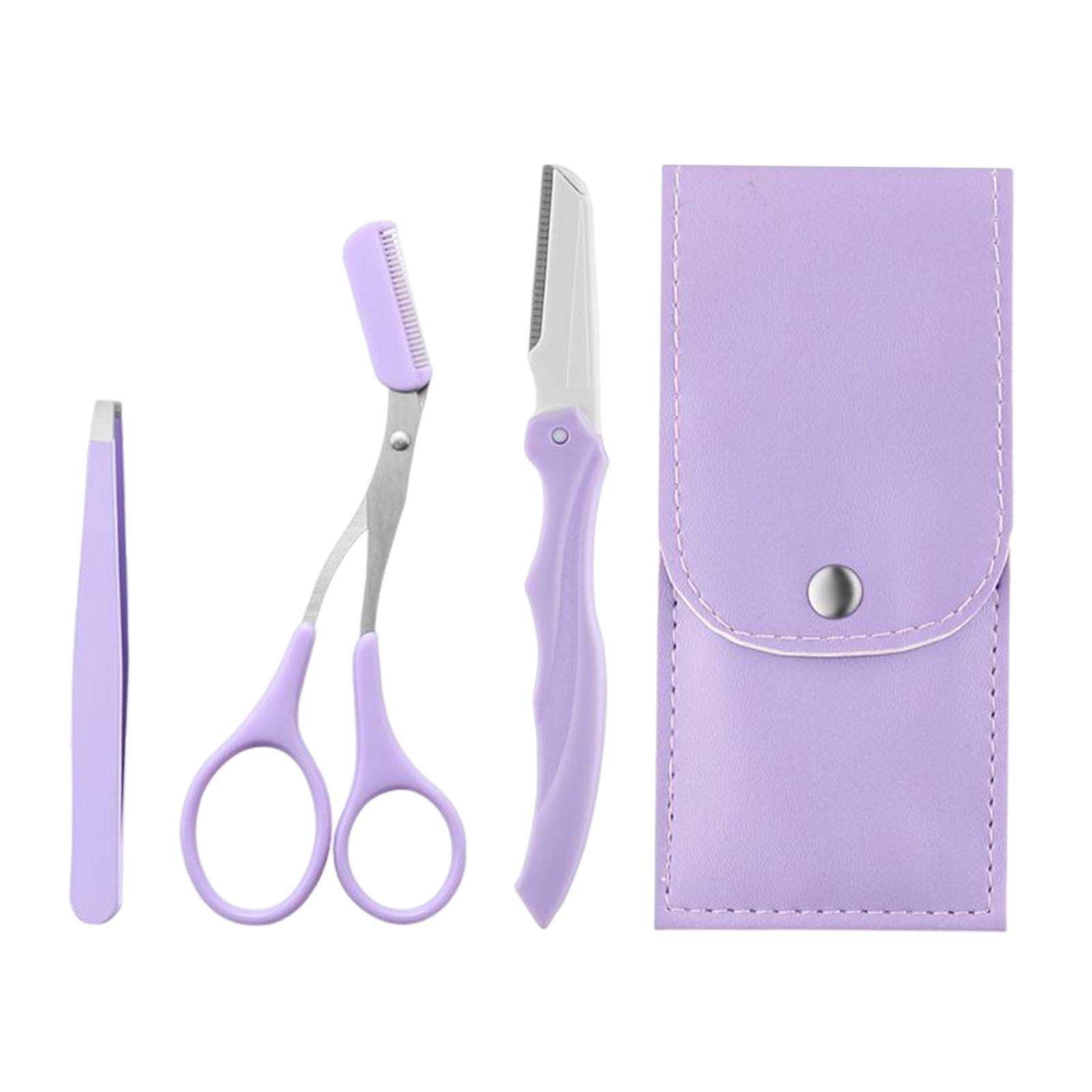 3xEyebrow Trimming Kit Eyebrow Tools Kit Stainless Steel Durable for Salon