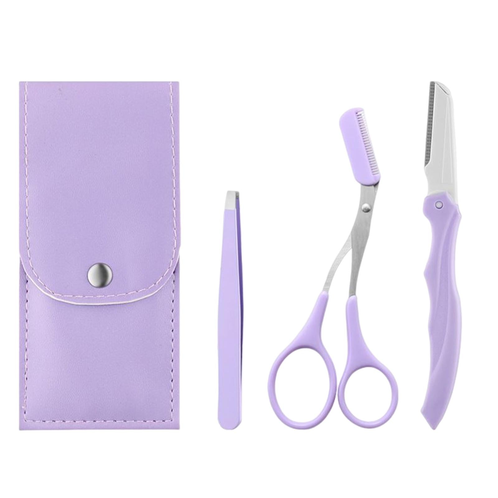3xEyebrow Trimming Kit Eyebrow Tools Kit Stainless Steel Durable for Salon