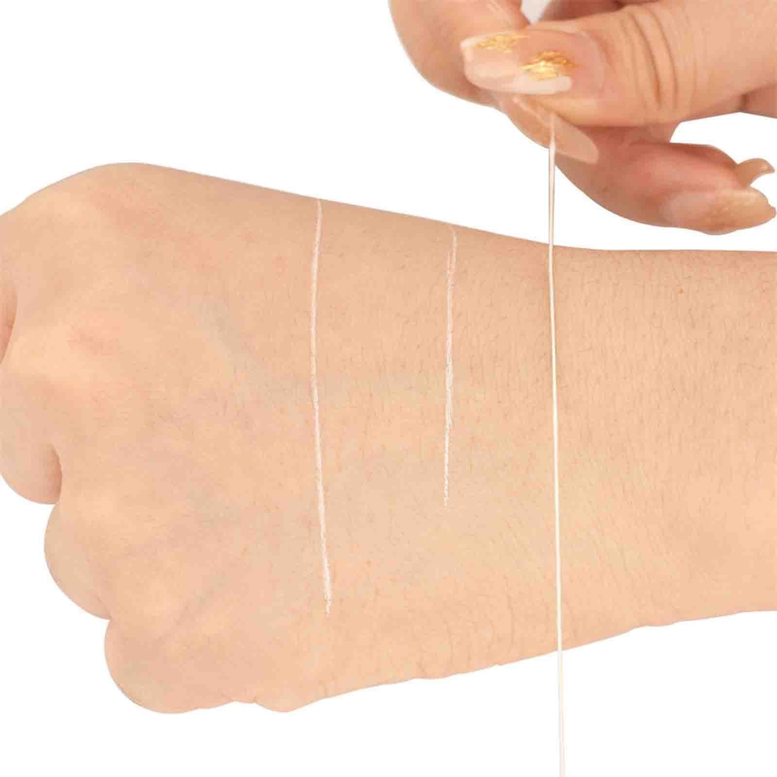 2xWhite Eyebrow Mapping String Eyebrow and Lips Auxiliary Line Brow Extensions