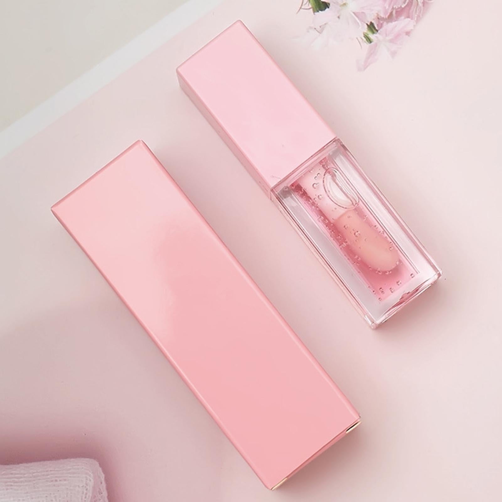 4xPlump Lip Oil Tinted Lip oil Sticky 5ml Makeup for Lips Women Girls Pink