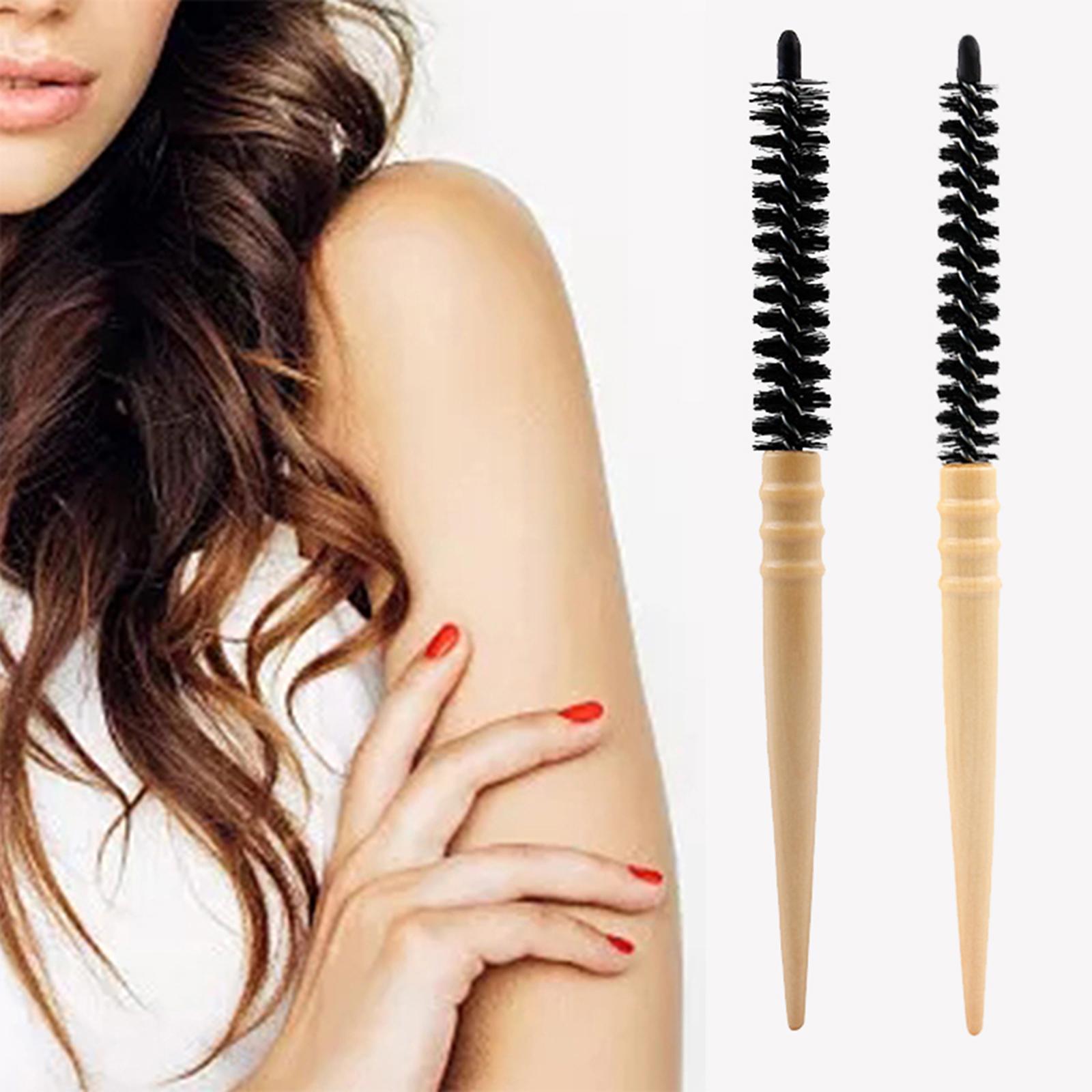 2xSmall Round Hair Brush comb Hair Curling Brush for Hair Stylist L