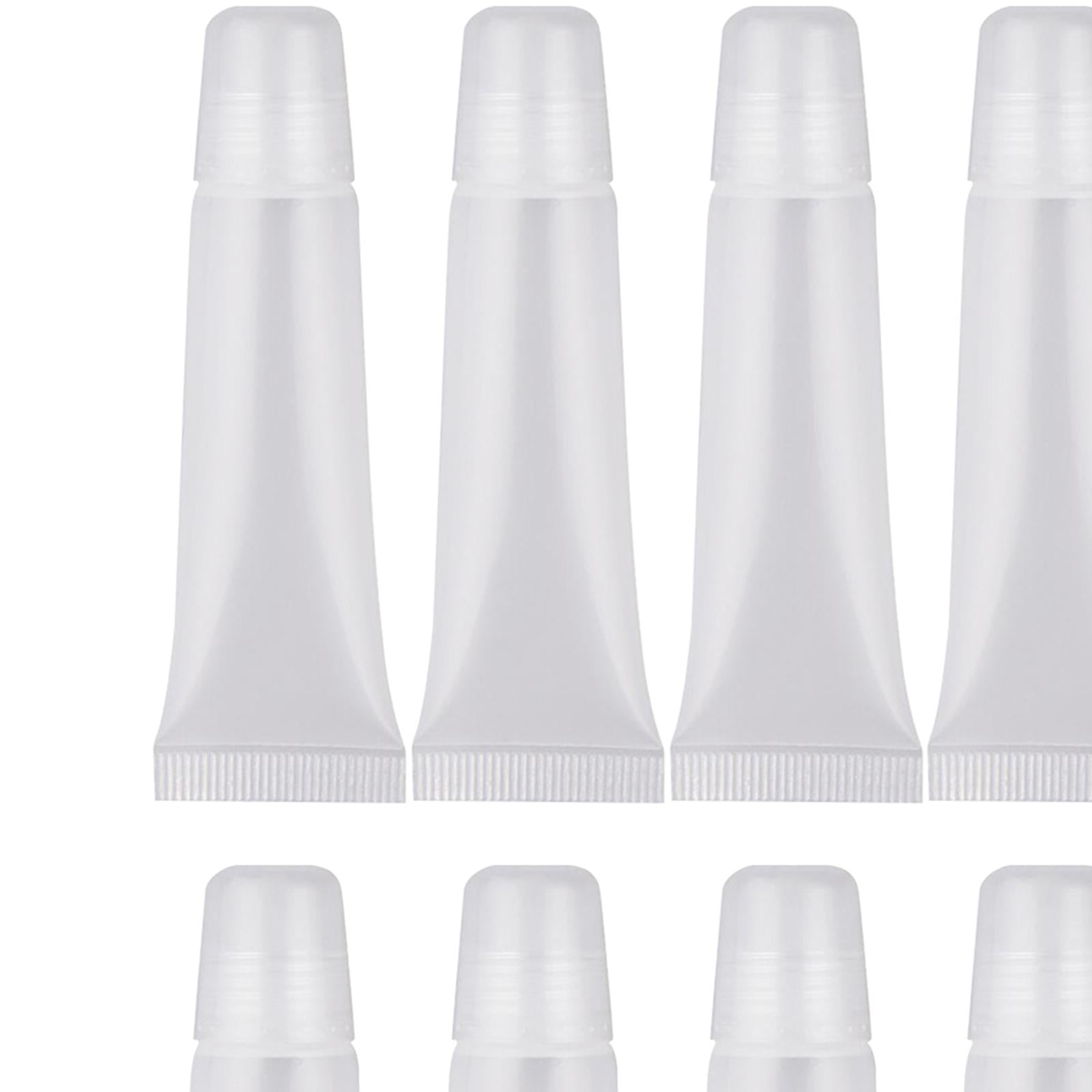 4x10x Lip Gloss Tubes Soft Empty Clear for Makeup DIY Lipgloss Base 10g