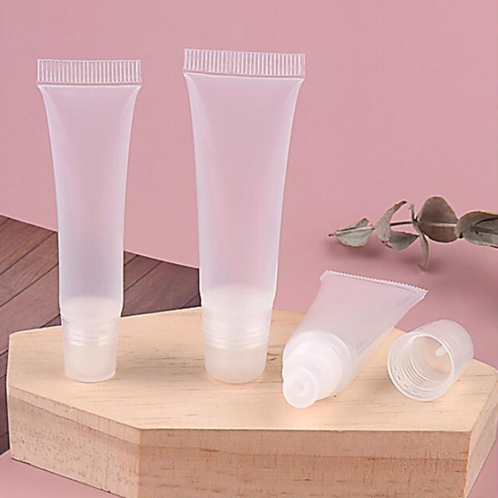 4x10x Lip Gloss Tubes Soft Empty Clear for Makeup DIY Lipgloss Base 10g