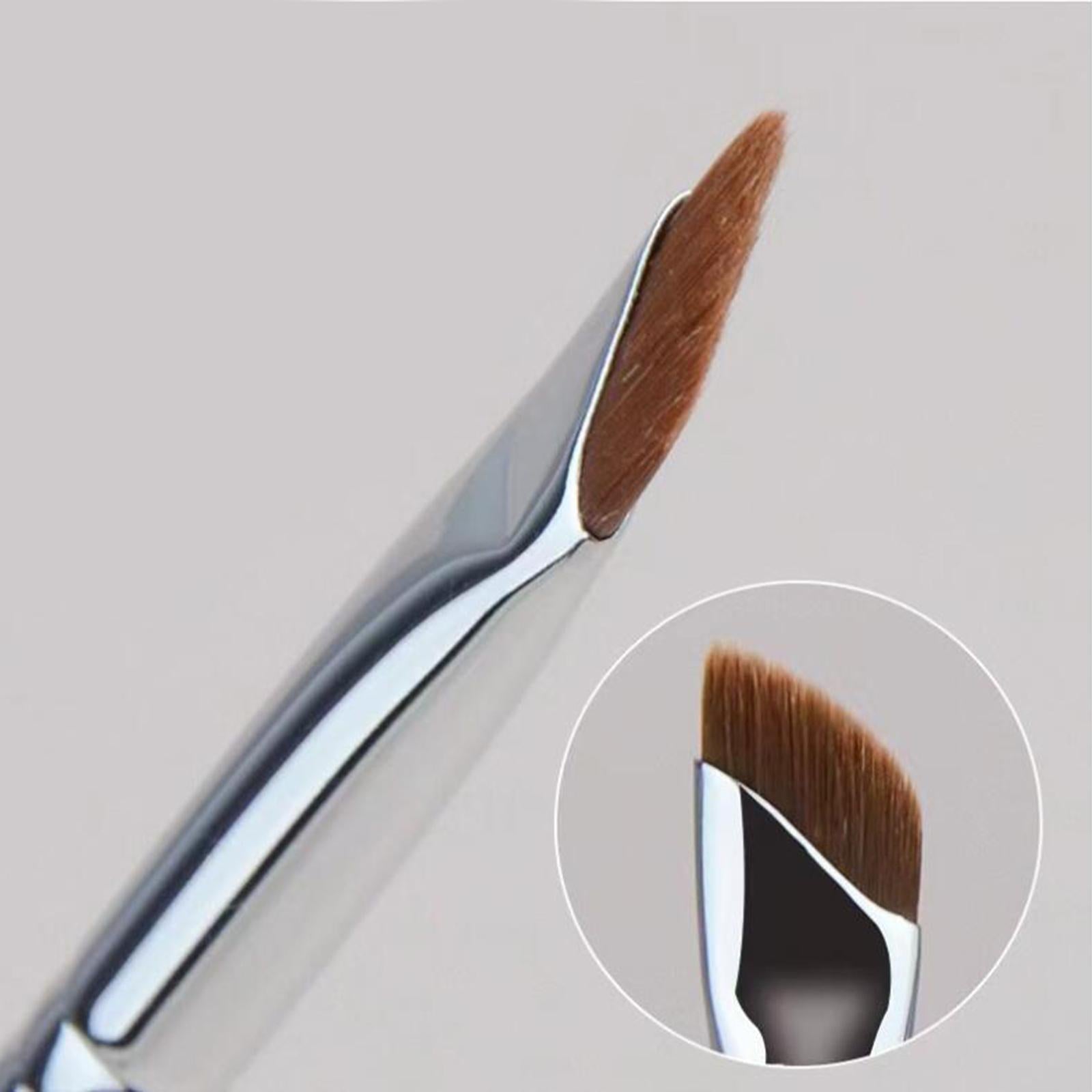 3xFine Angled Eyeliner Brush Eyebrow Brush for Makeup Artist Professional Style A