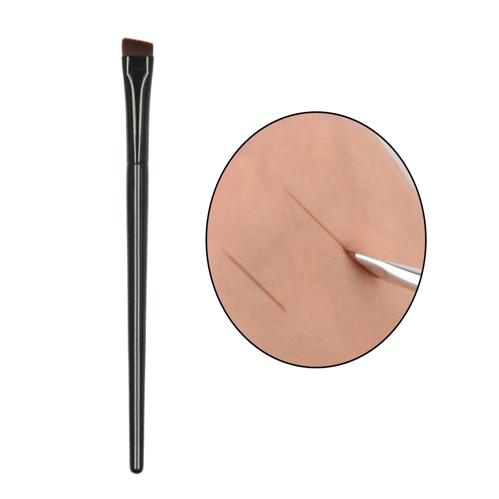 4xFine Angled Eyeliner Brush Eyebrow Brush for Makeup Artist Professional Style B