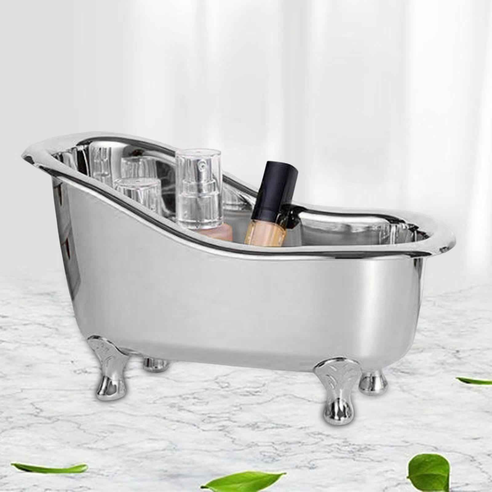 Bathtub Soap Dish Holder Vintage for Shower Bathroom Accessories Tabletop Argent