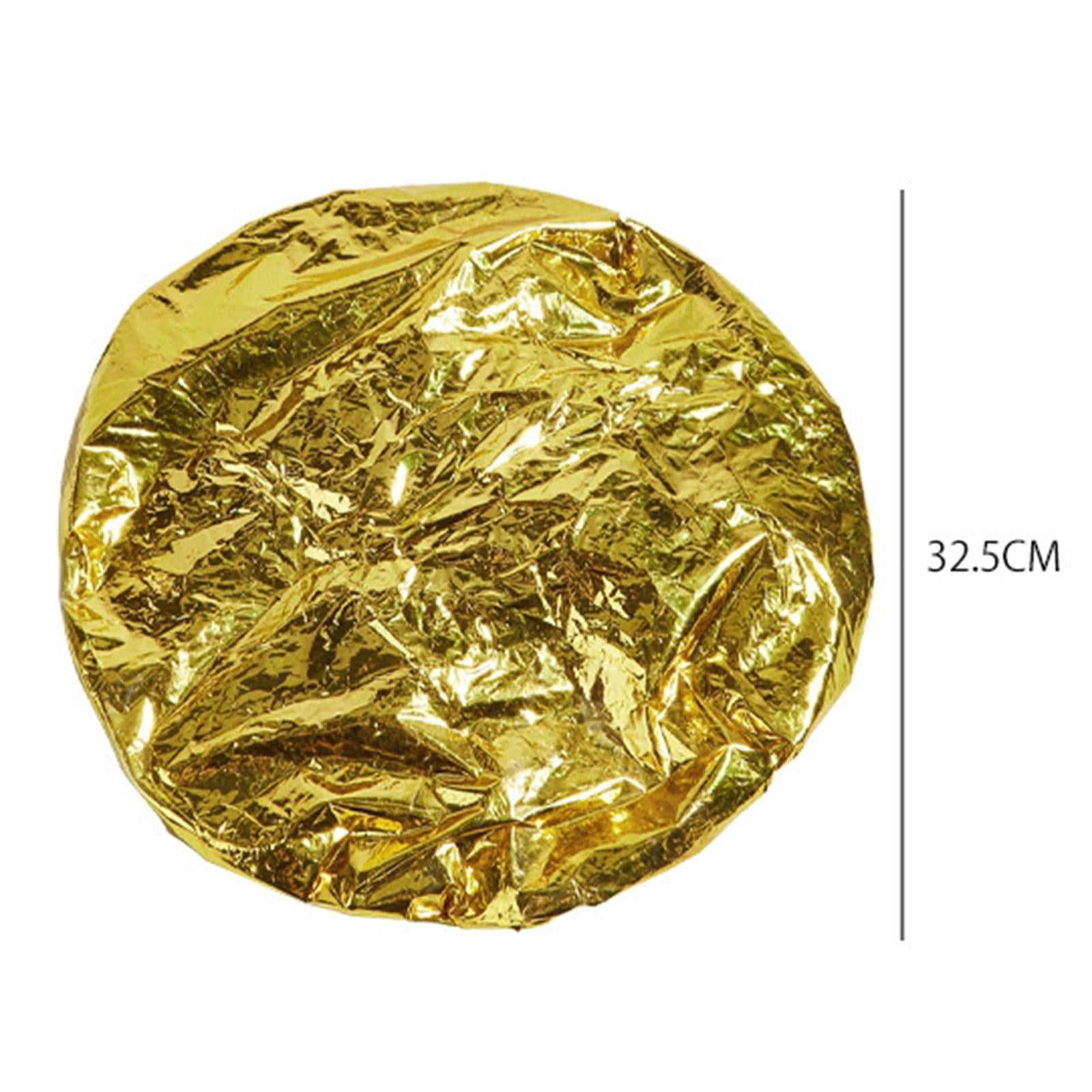 5xShower Cap Heat Insulation Hat Tin Foil Cover Women Hair Salon Hairdressing Aureate