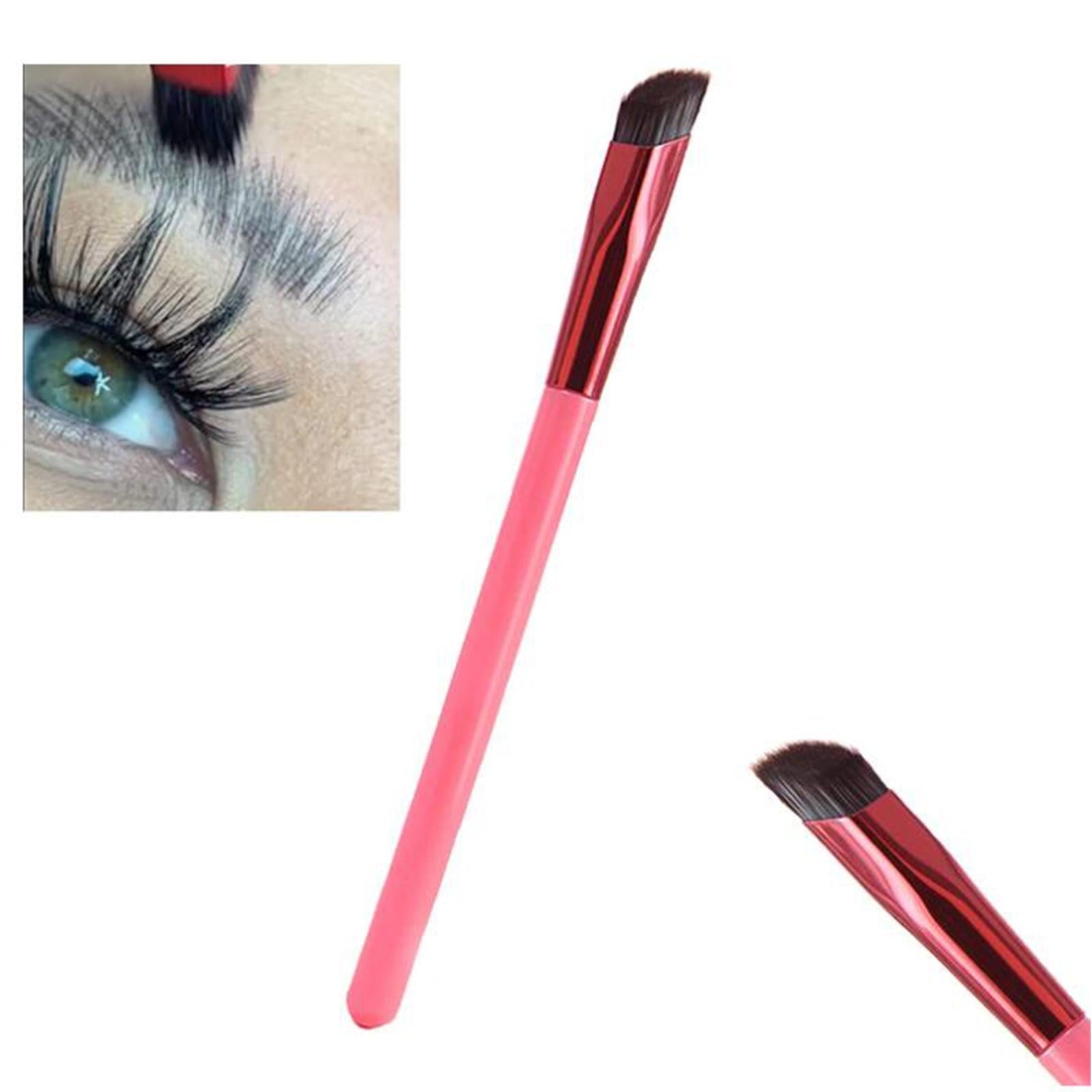 2xMulticunfional Eyebrow Brush Synthetic Fiber Salon Use Smooth for Hairline Wood Handle Black L